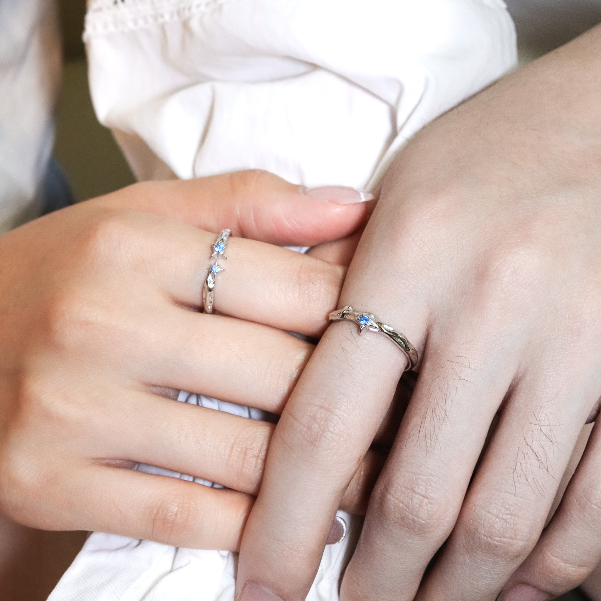 | 925純銀 | 漫藍星意說情侶戒指 （男款/女款) | RI0918 |