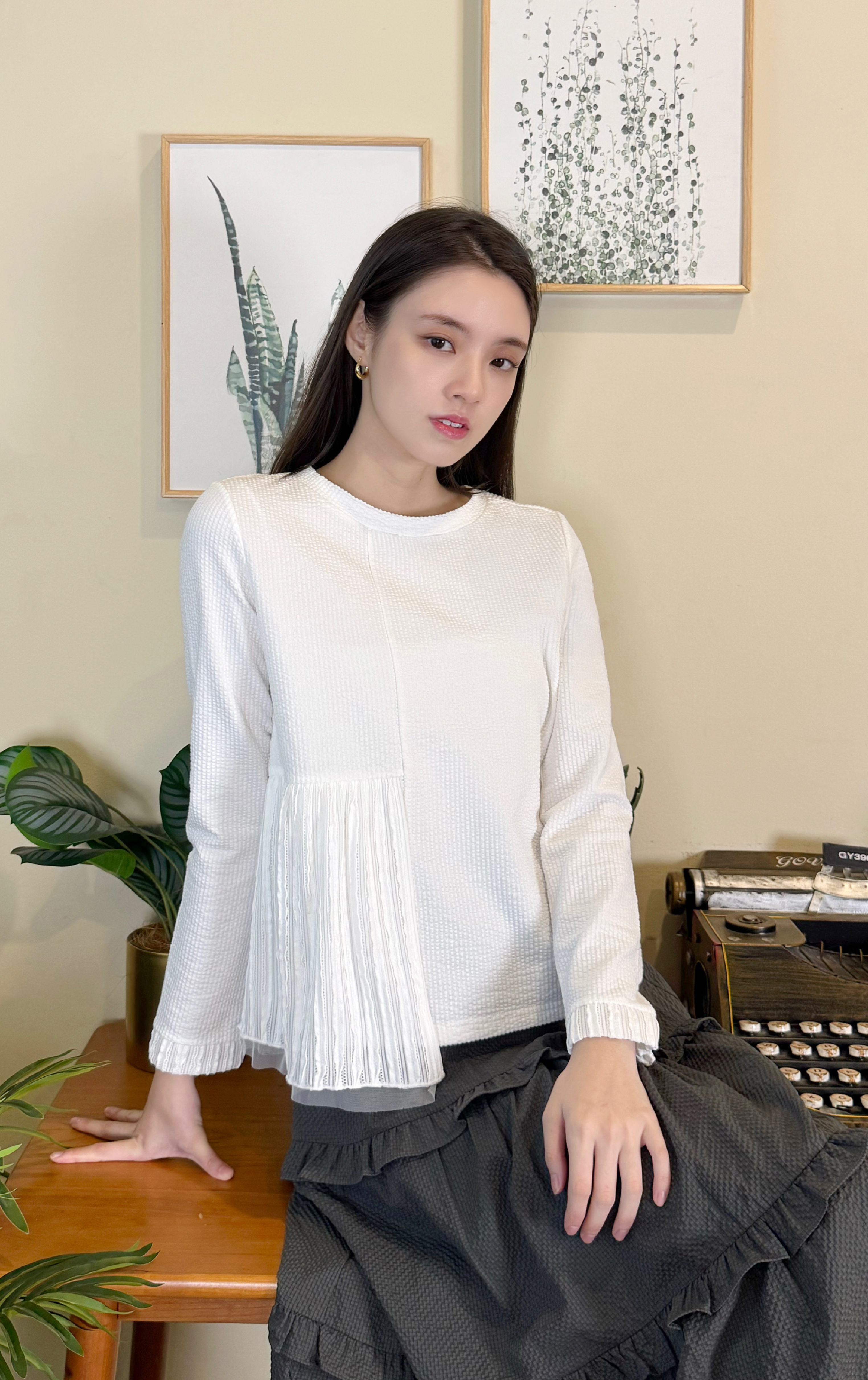 Asymmetric Patchwork Top LT0307