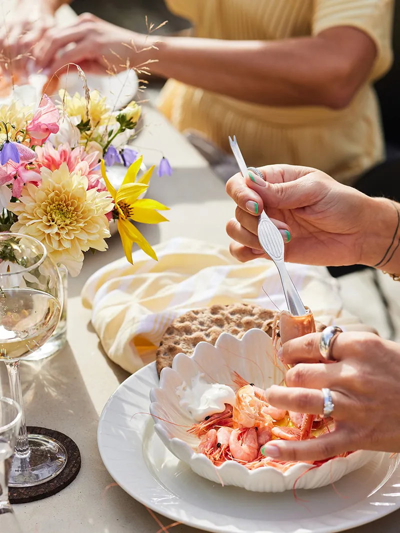 Sagaform-Sivan 海鮮餐叉，一組4入，精緻外型設計，適用洗碗機