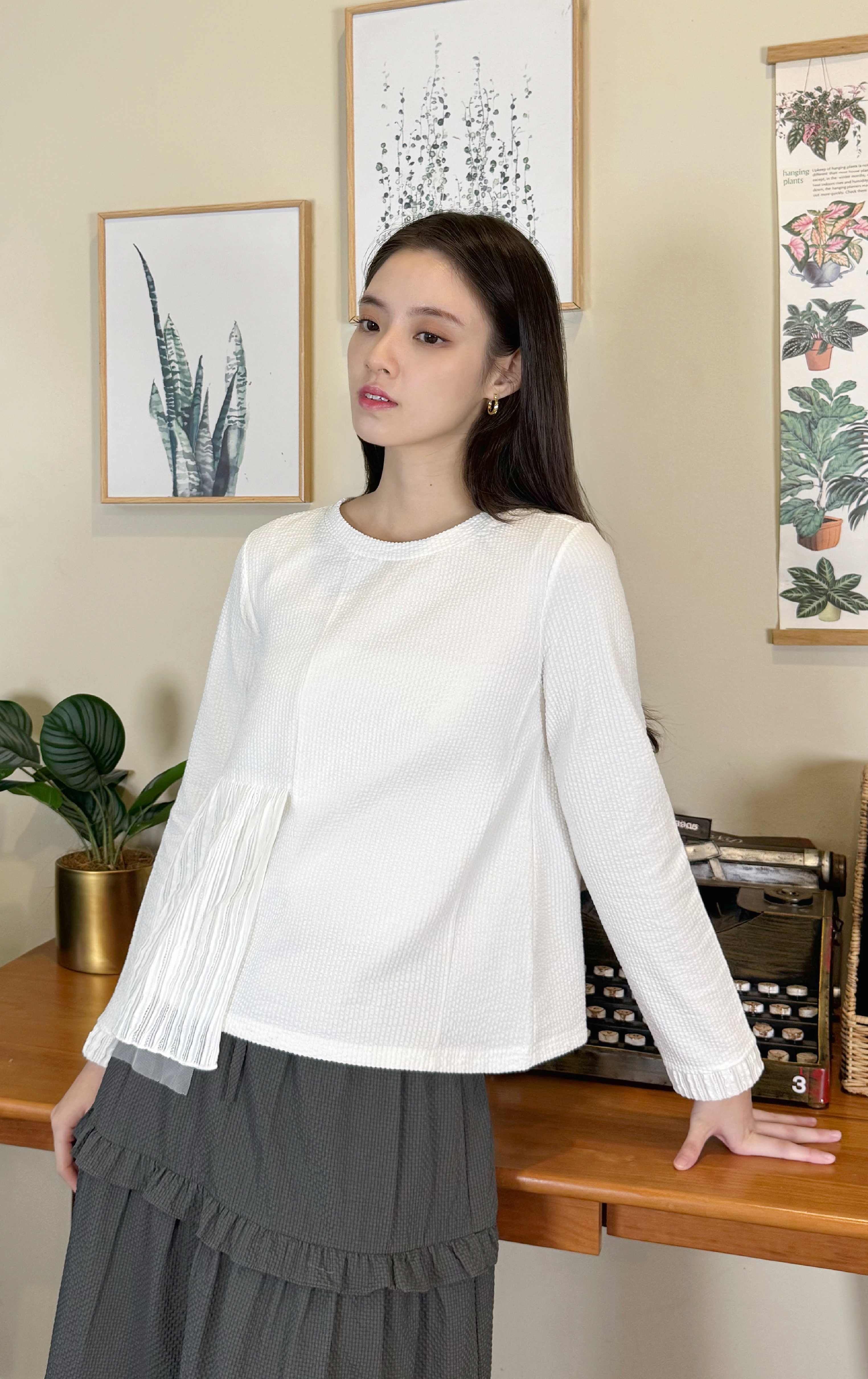 Asymmetric Patchwork Top LT0307