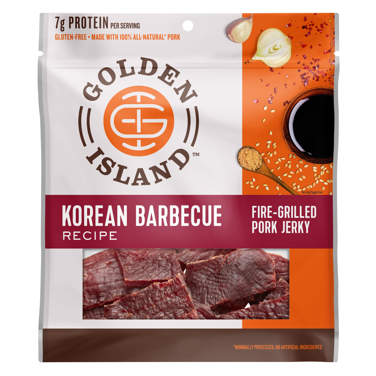 Golden Island 韓國BBQ味豬肉乾 410g