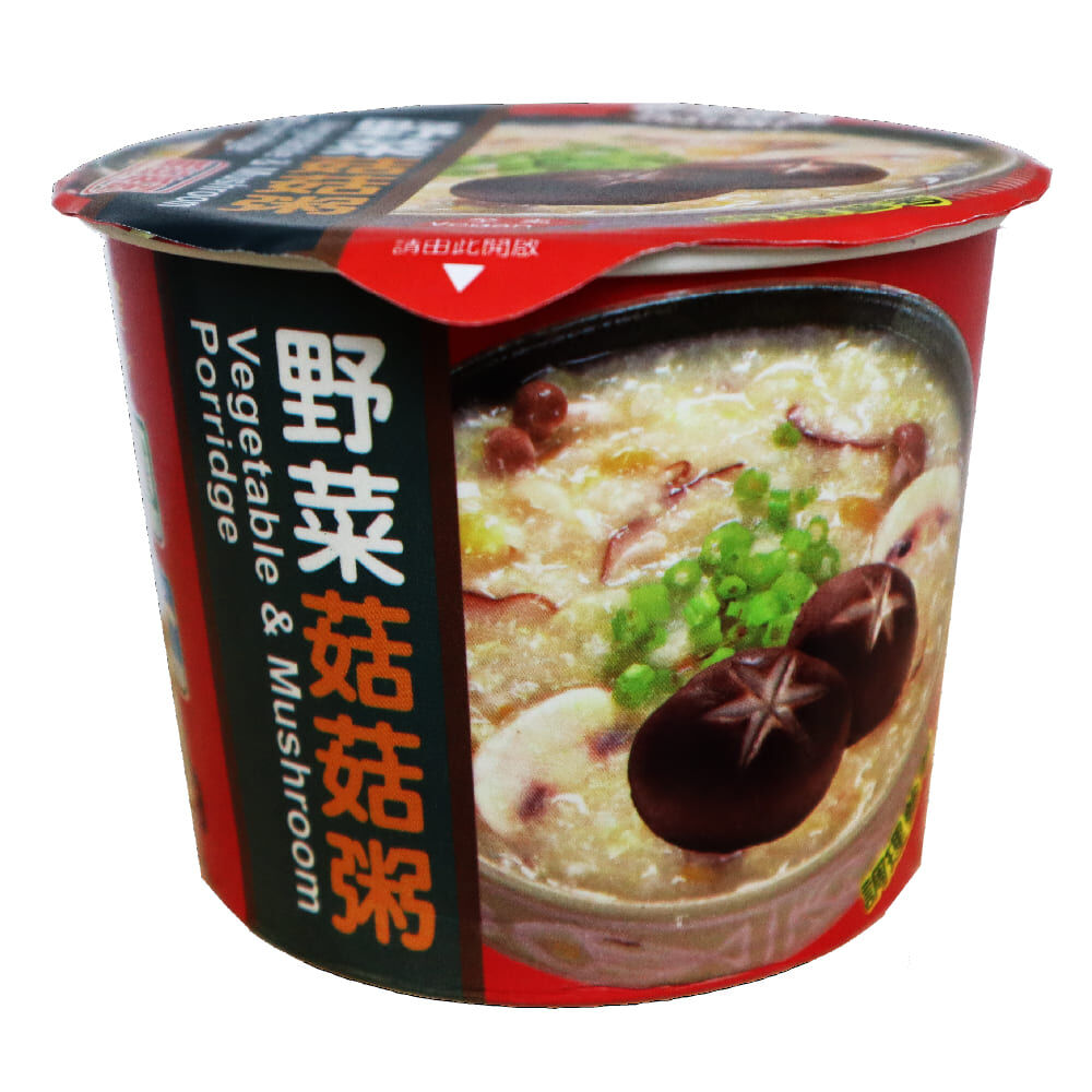 【臺旺】野菜菇菇健康粥47g/杯