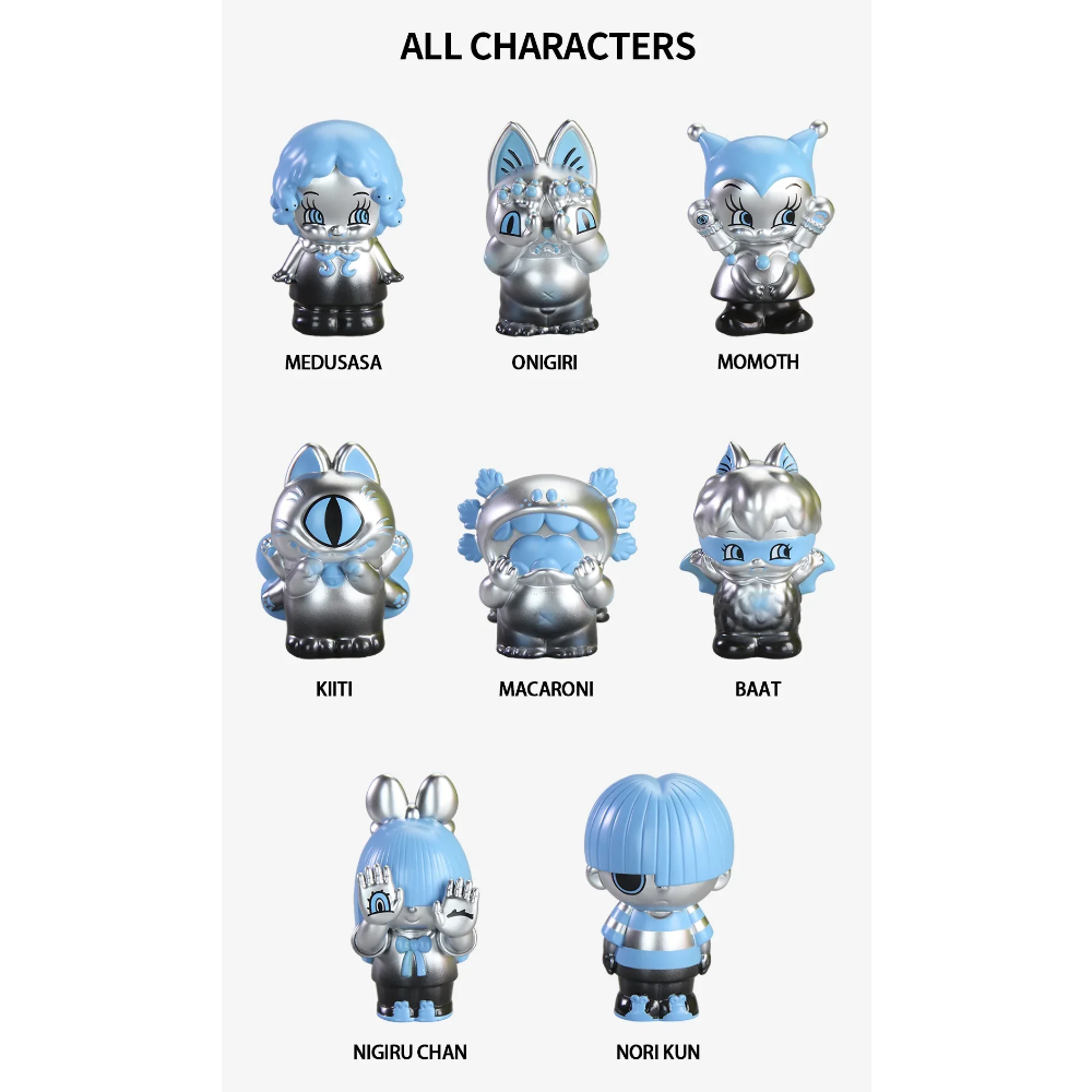 GRAPE BRAIN X ABAO 腦味噌葡萄 銀藍指人形 盲盒