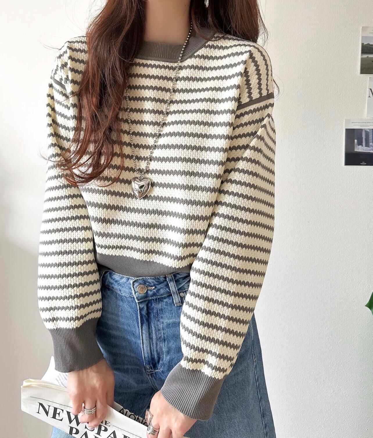 【預購】JN101709 classicalelf 羅紋針織長袖上衣