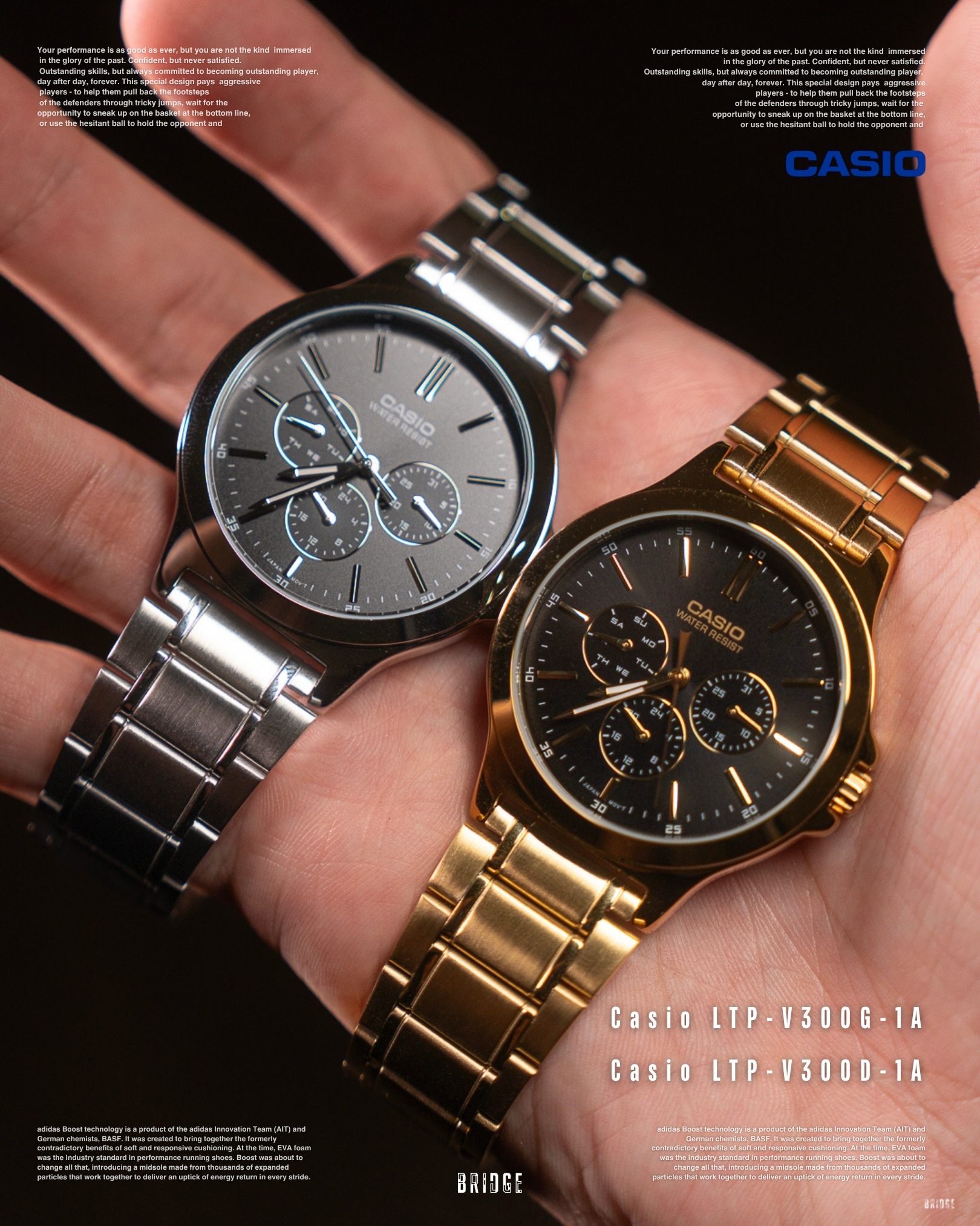 『任兩支免運🔥帥哥才懂的三眼』Casio LTP-V300G-1A/V300D-1A