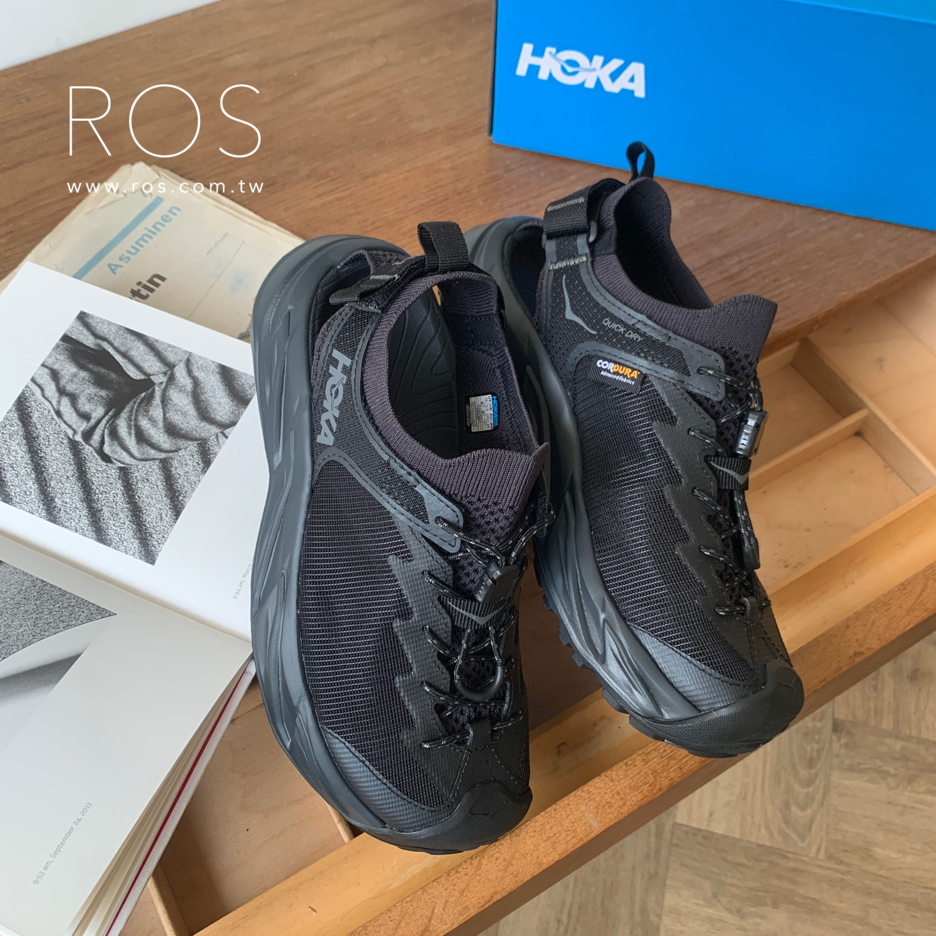 HOKA ONE ONE Hopara 2 健行涼鞋 黑