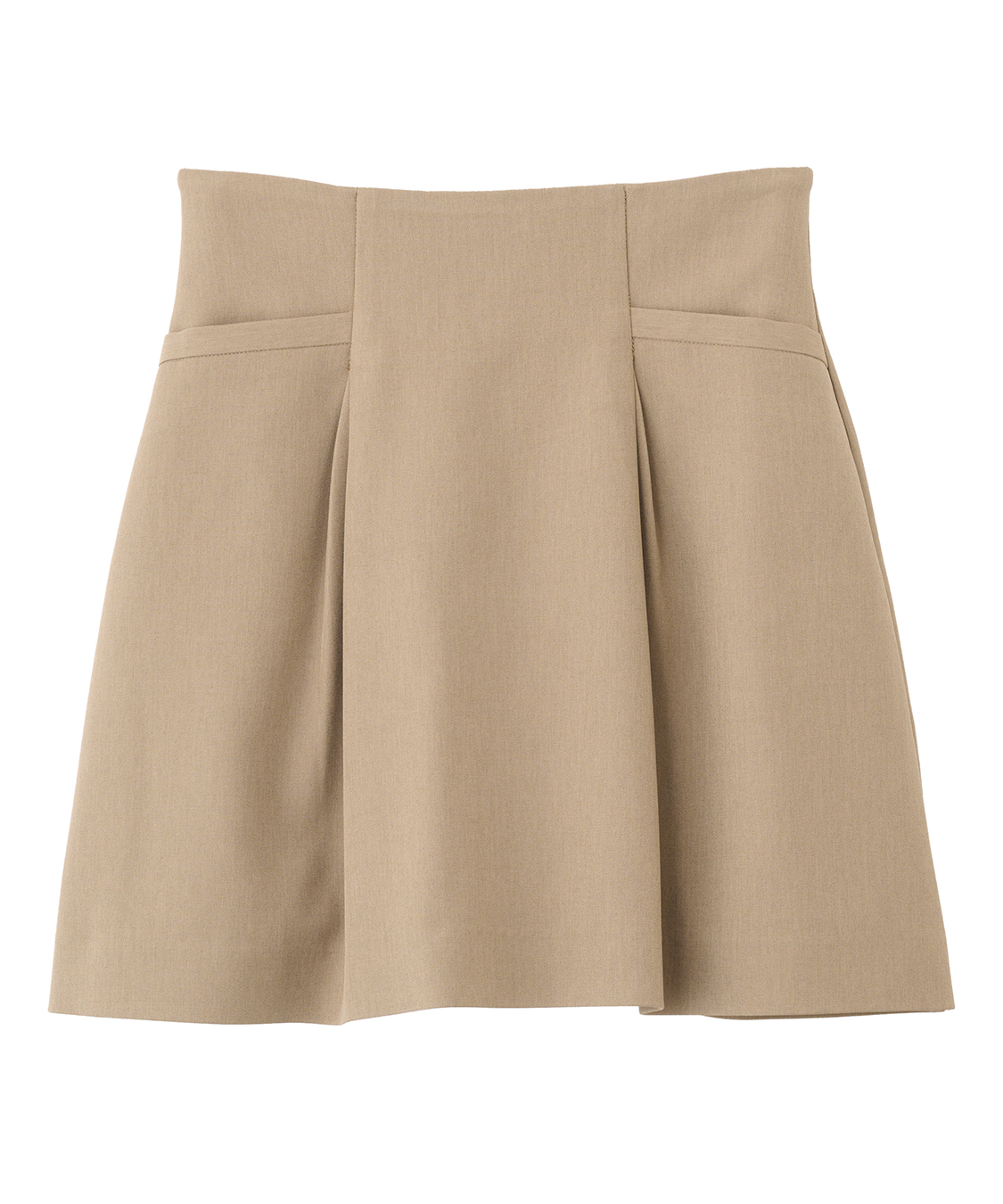 [現貨] 折扣COCO DEAL 打摺造型褲裙 卡其1號