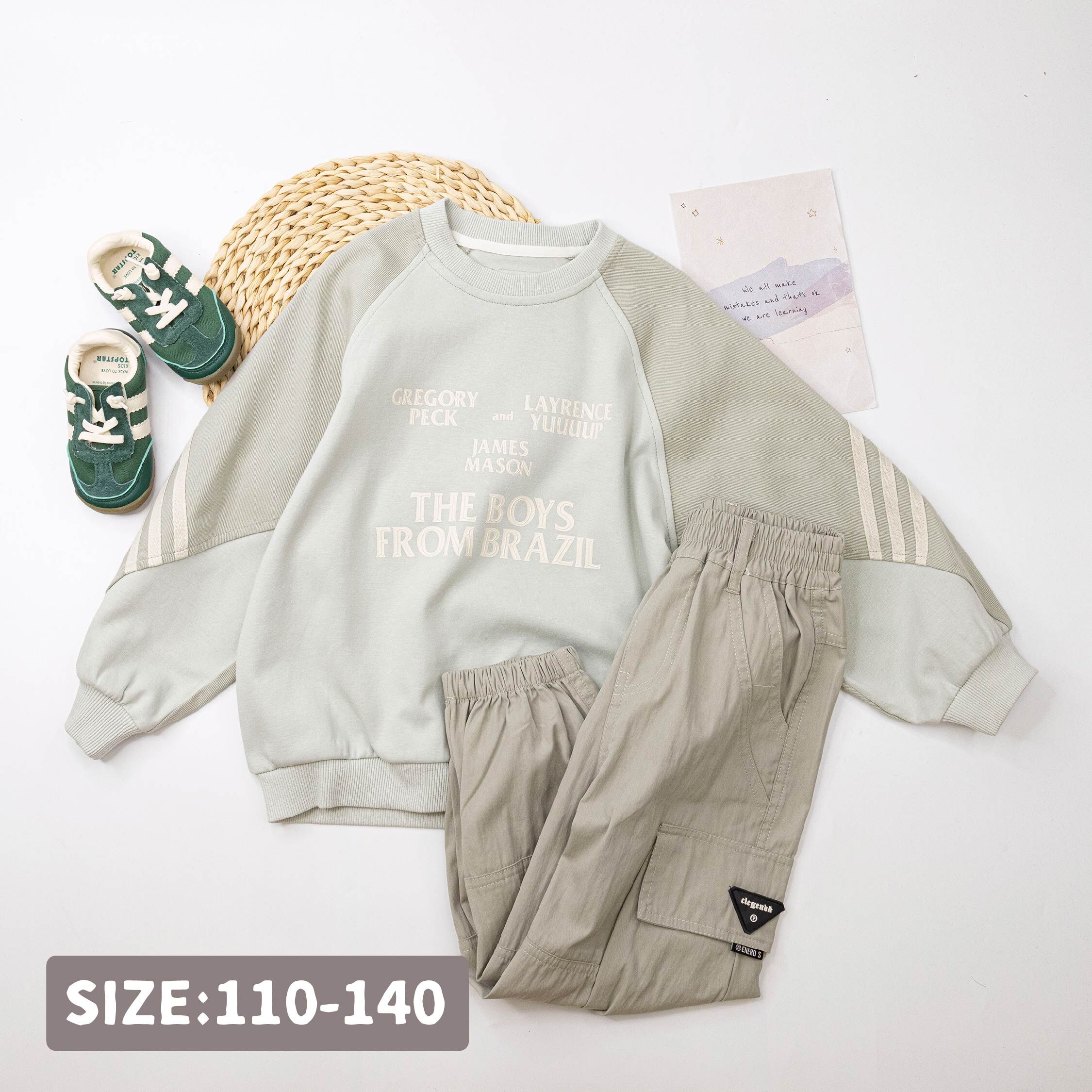 【H55382】潮流造型英字織帶拼接上衣