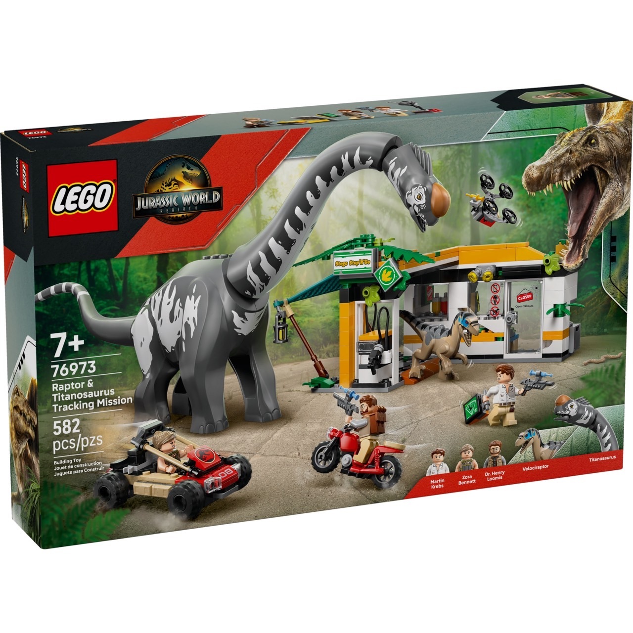 LEGO 76973 迅猛龍和泰坦巨龍追蹤任務 樂高® 侏儸紀