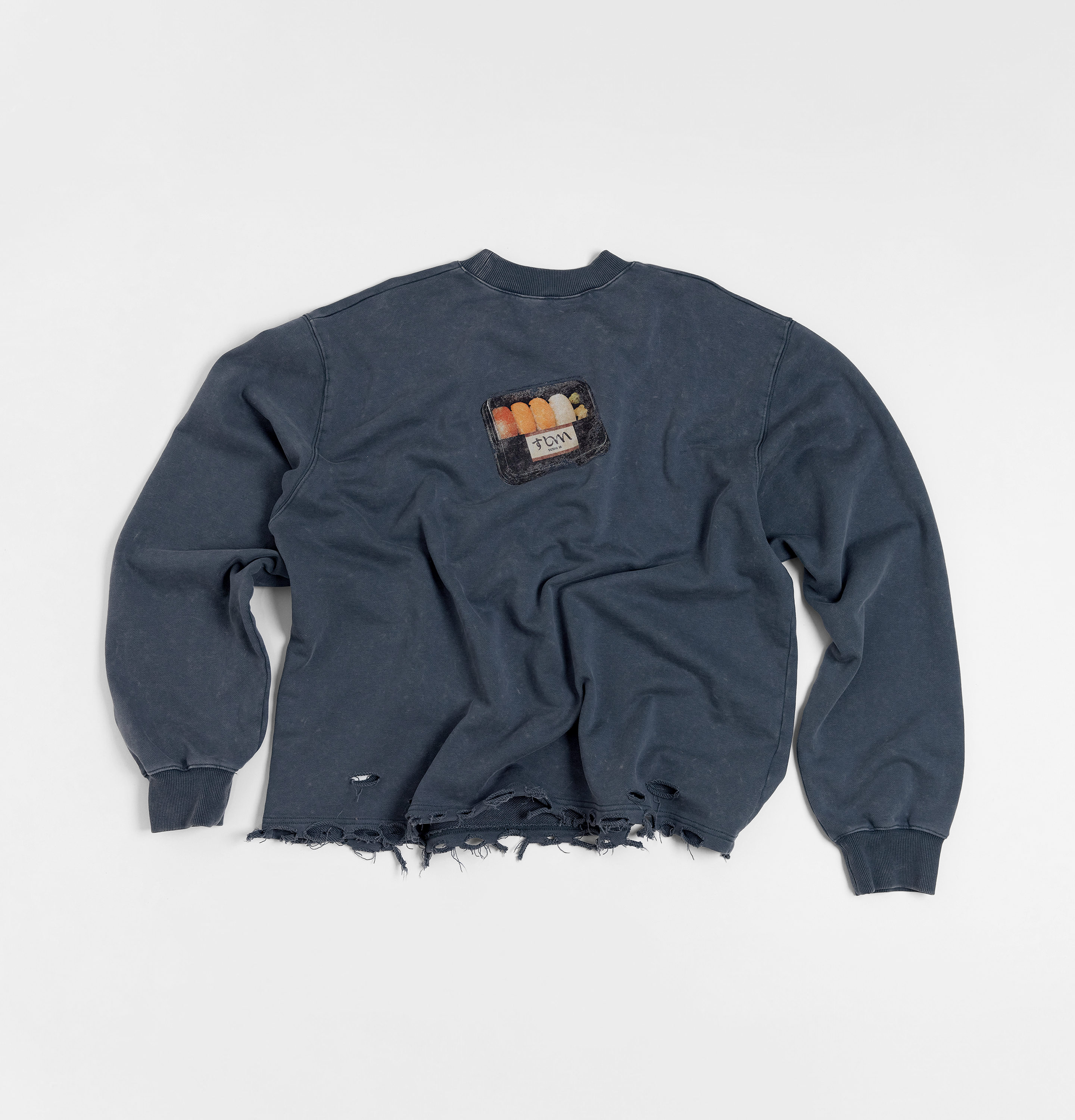 MELSIGN - Distressed Sushi Tee - Navy