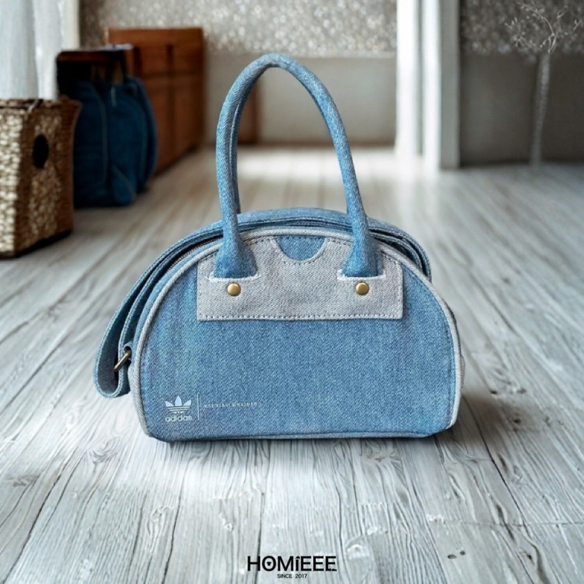Adidas x Ksenia Schnaider 手提 側背包 聯名 牛仔藍 [IX7451]