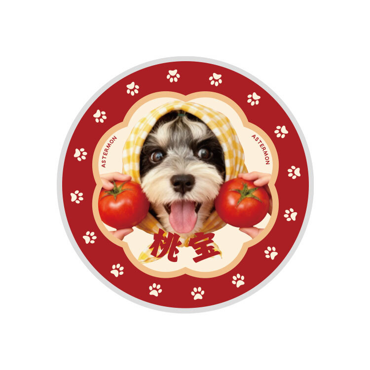 Fluffy Star Paws(  Round Carpet )