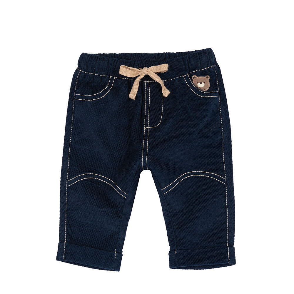 泰迪世家-絨布彈性長褲