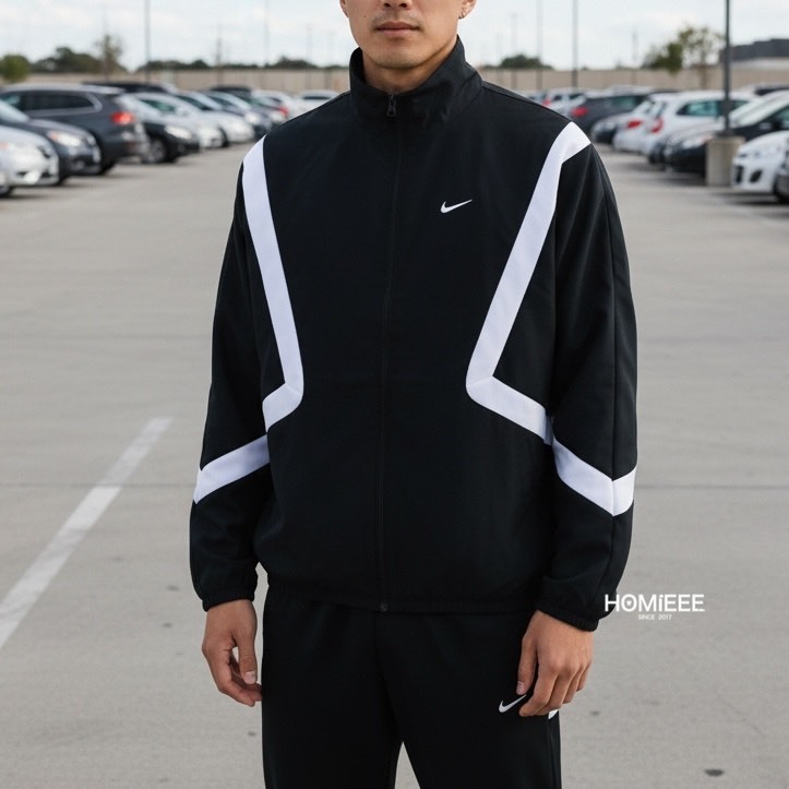 Nike Icon Jacket 外套 風衣外套 夾克 復古 黑色 [FZ0249-010]