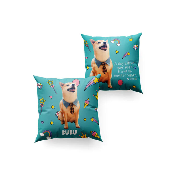 Blue Diamond Planet Cushion