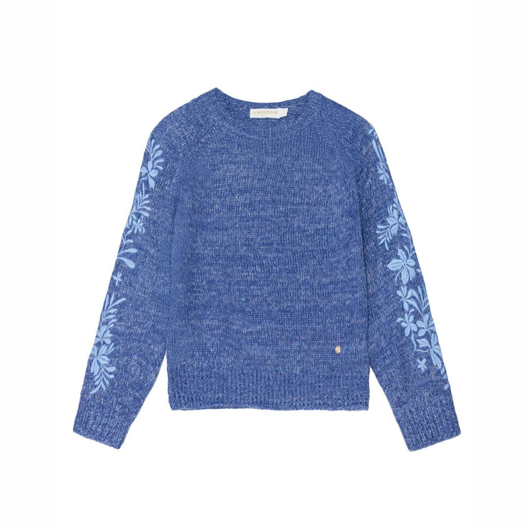 1LP1018-096 LA PETITE ETOILE Maela Sweater Blue #MAELA-M112522J4B/20-BLEU (C-EU-E)