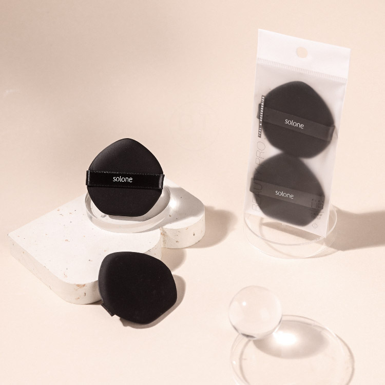 Solone 極致裸肌氣墊粉撲 桃形 2入【AQ023】