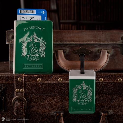 哈利波特 - 行李吊牌 + 護照套組 - 史萊哲林
