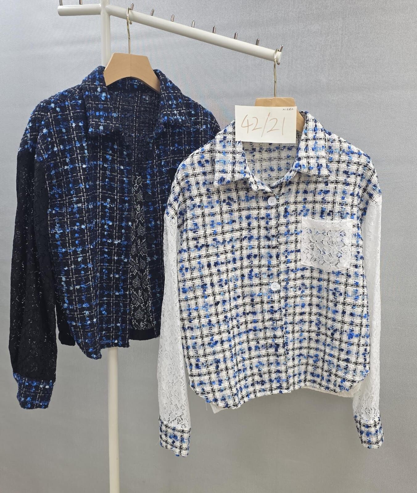 Cf1616  織料千料鳥格紋恤   胸42  長27   共享優惠：購物滿3件每件減$20