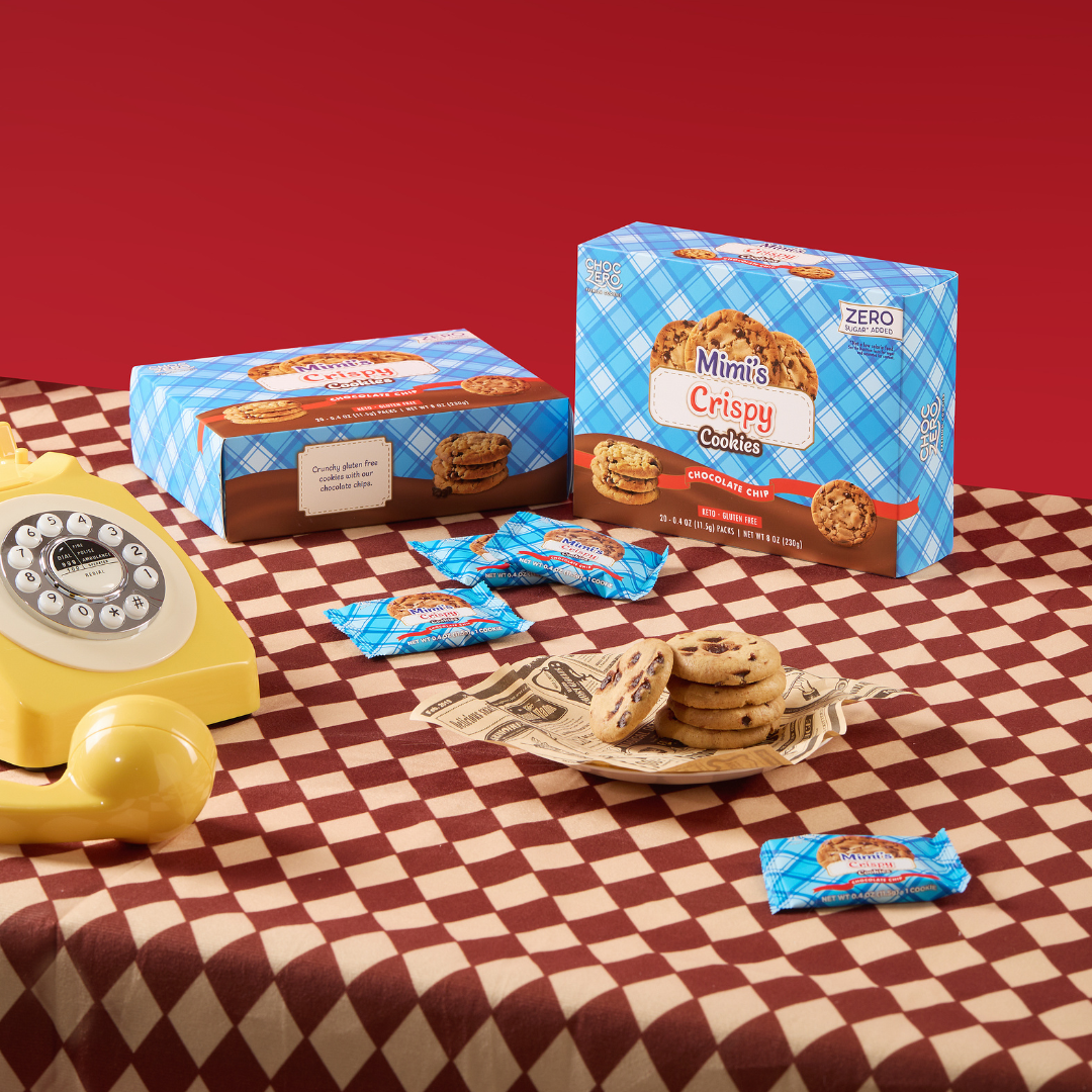 Mimi's 脆脆曲奇 -朱古力粒 [藍盒] #無添加糖 #無麩質