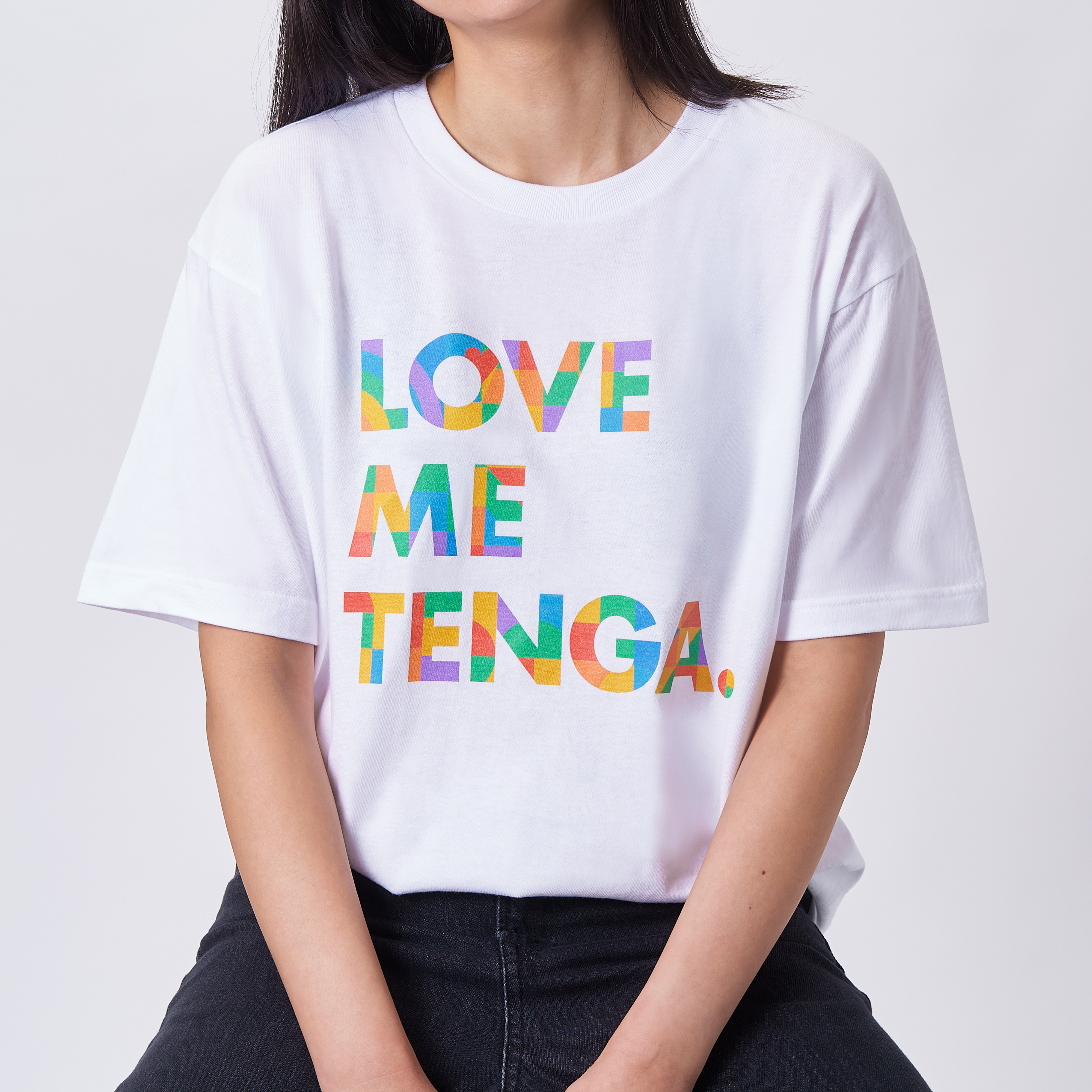 LOVE ME TENGA 短袖T恤 台灣限定彩虹款
