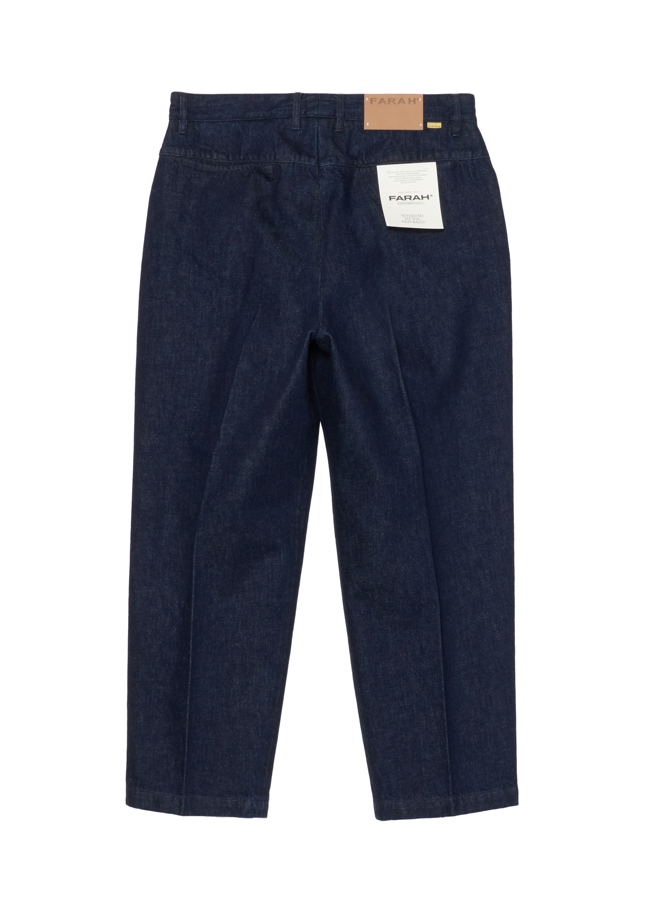 FARAH Two Tuck Wide Tapered Pants