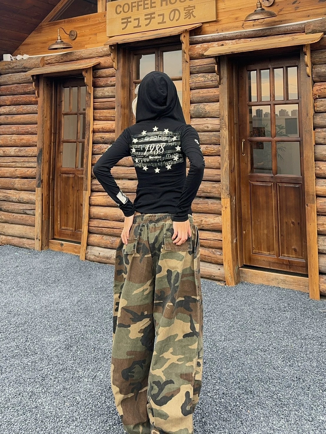 (GOAL) 美式復古迷彩落地棉長褲 MQ7817