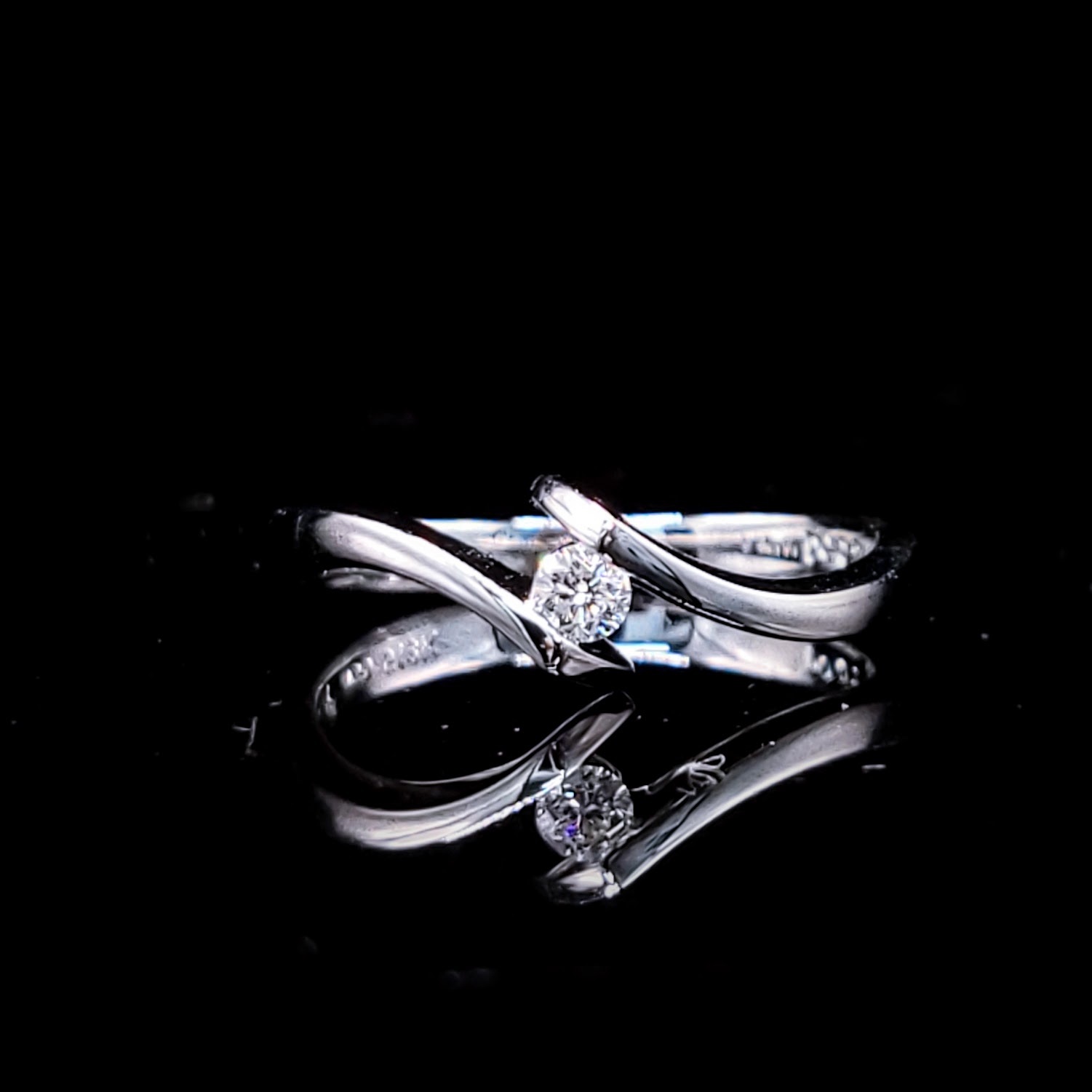 18K White Gold 0.07ct Diamond Ring