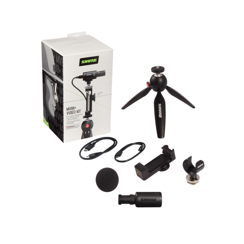 Shure Shure / MV88+ Video Kit 數位立體聲電容式麥克風套組 — 三峽麥克風｜YA! 玩音樂
