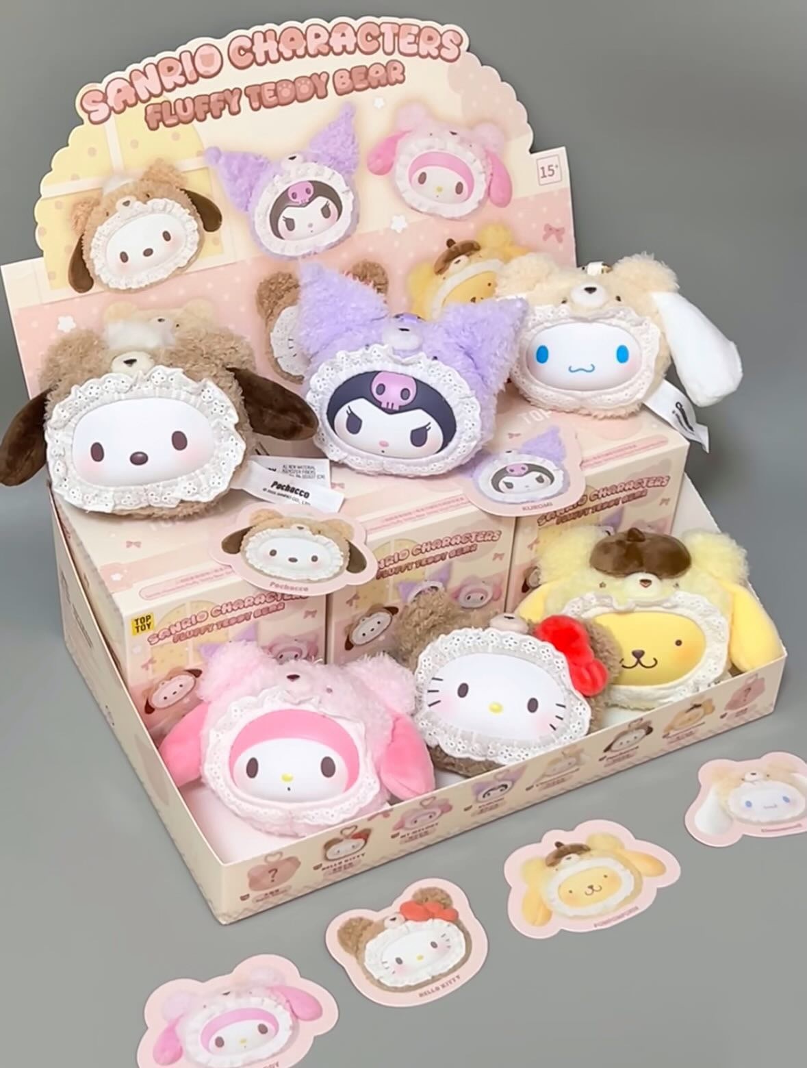 KTQ STORE ‧ Sanrio x TOP TOY 三麗鷗絨 毛小熊系列糖膠毛绒掛件盲盒