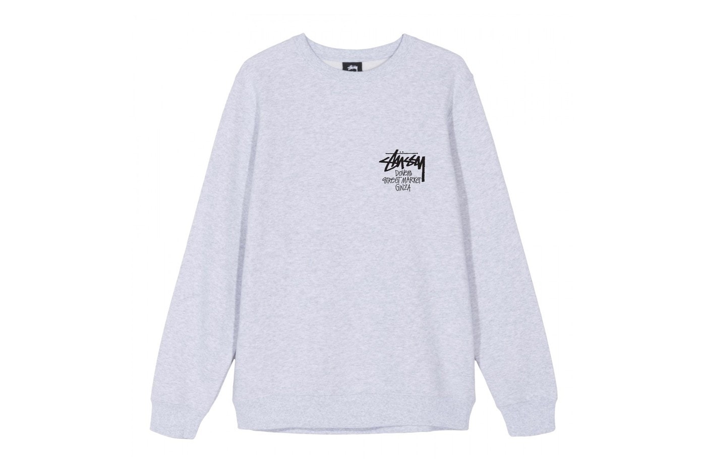 現貨┃Stussy x DSM Ginza Crewneck 日本 銀座限定 衛衣 大學T 灰色