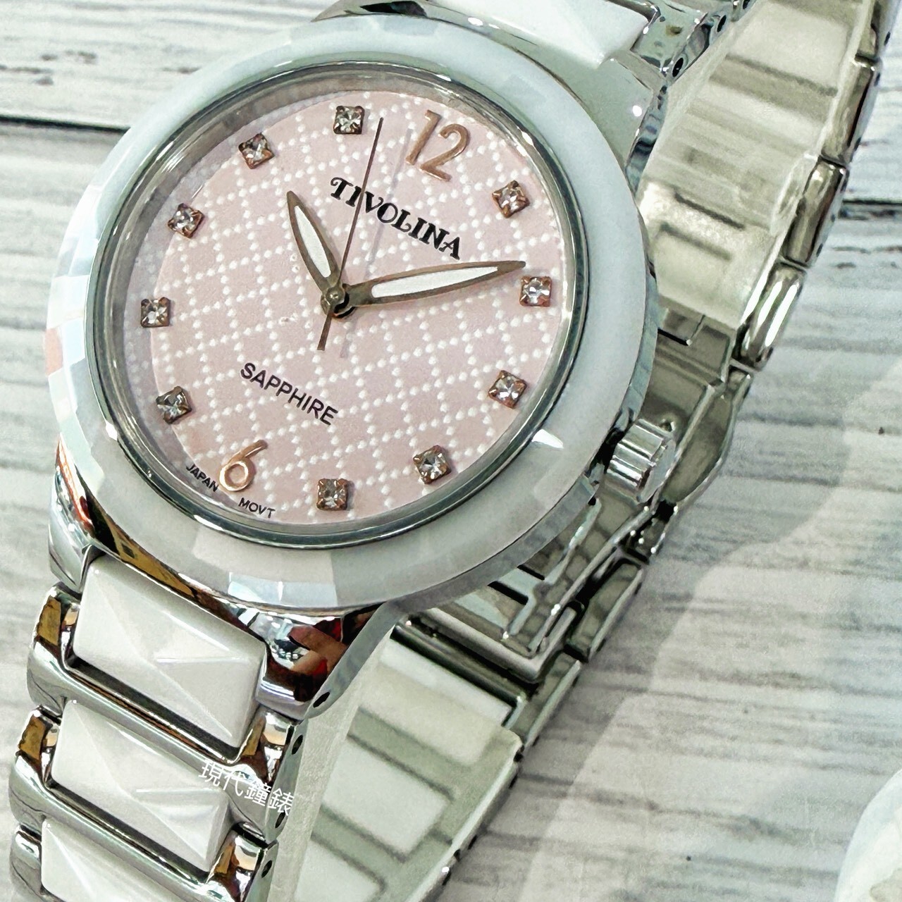 【TIVOLINA】甜心格紋陶瓷腕錶 BAW3723-PP (粉) / BAW3723-W (白) 32mm 現代鐘錶