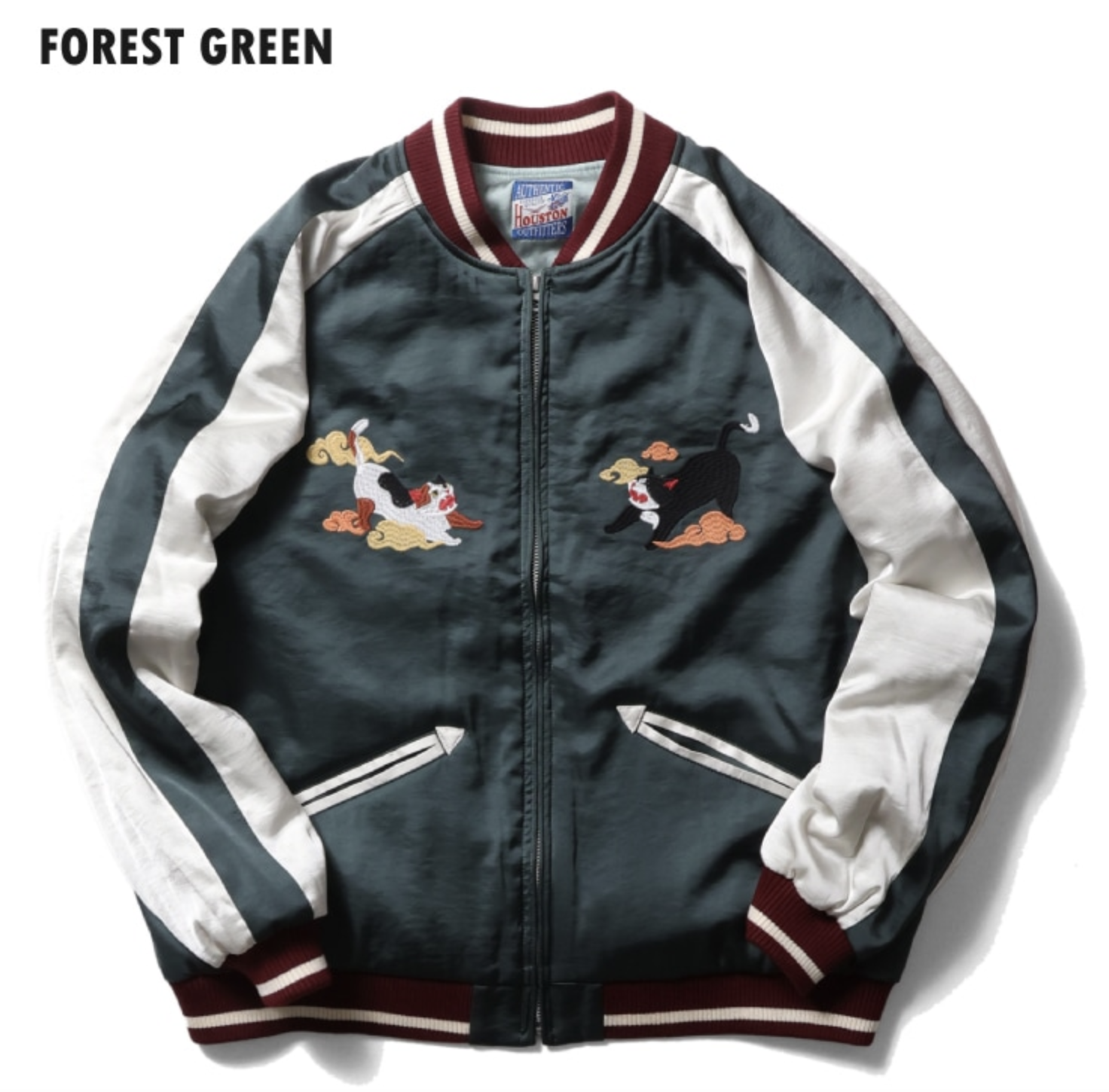 HOUSTON SOUVENIR JACKET (百猫) / FOREST GREEN
