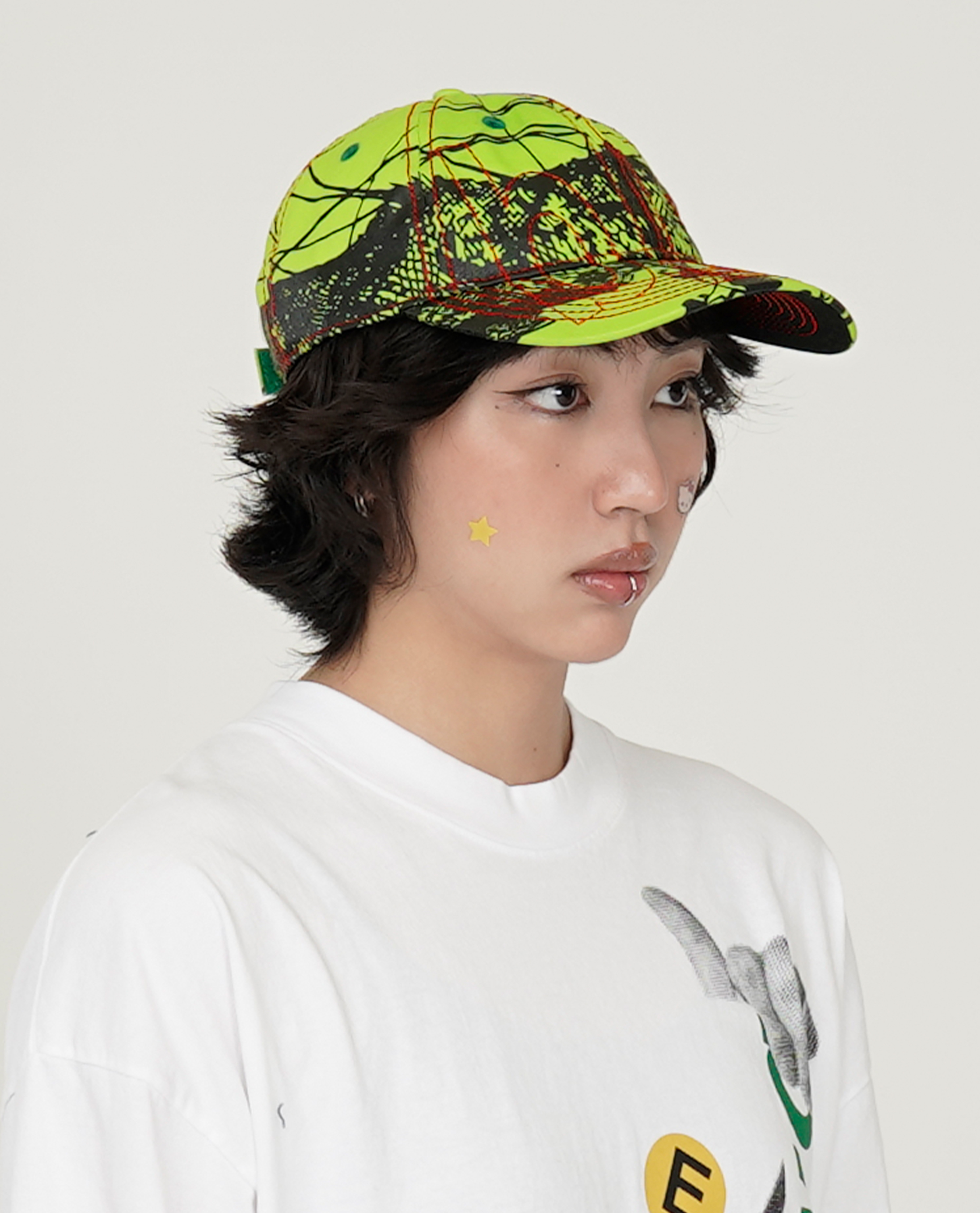 b.Eautiful Vapor 6 Panel Hat (Ikebana Lime) - Collection*13