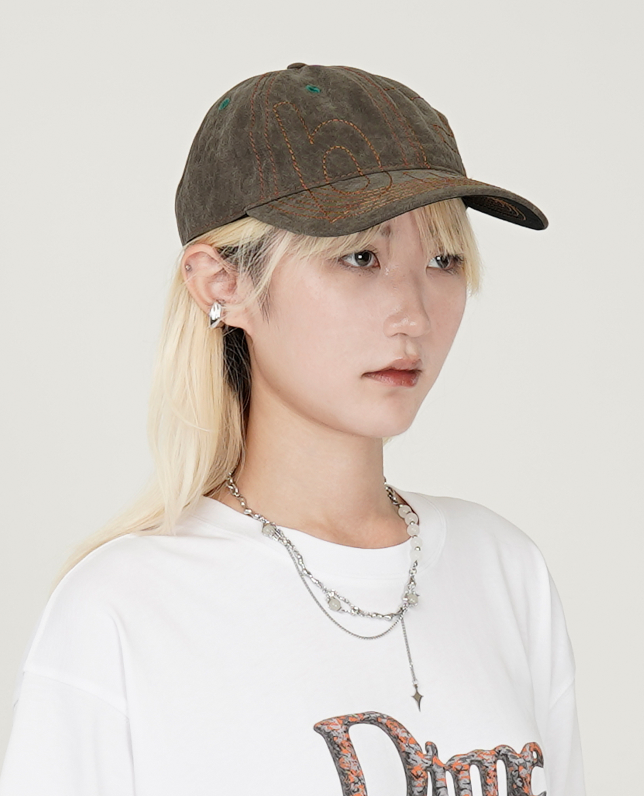 b.Eautiful Vapor 6 Panel Hat (Washed Brown / Carame) - Collection*13