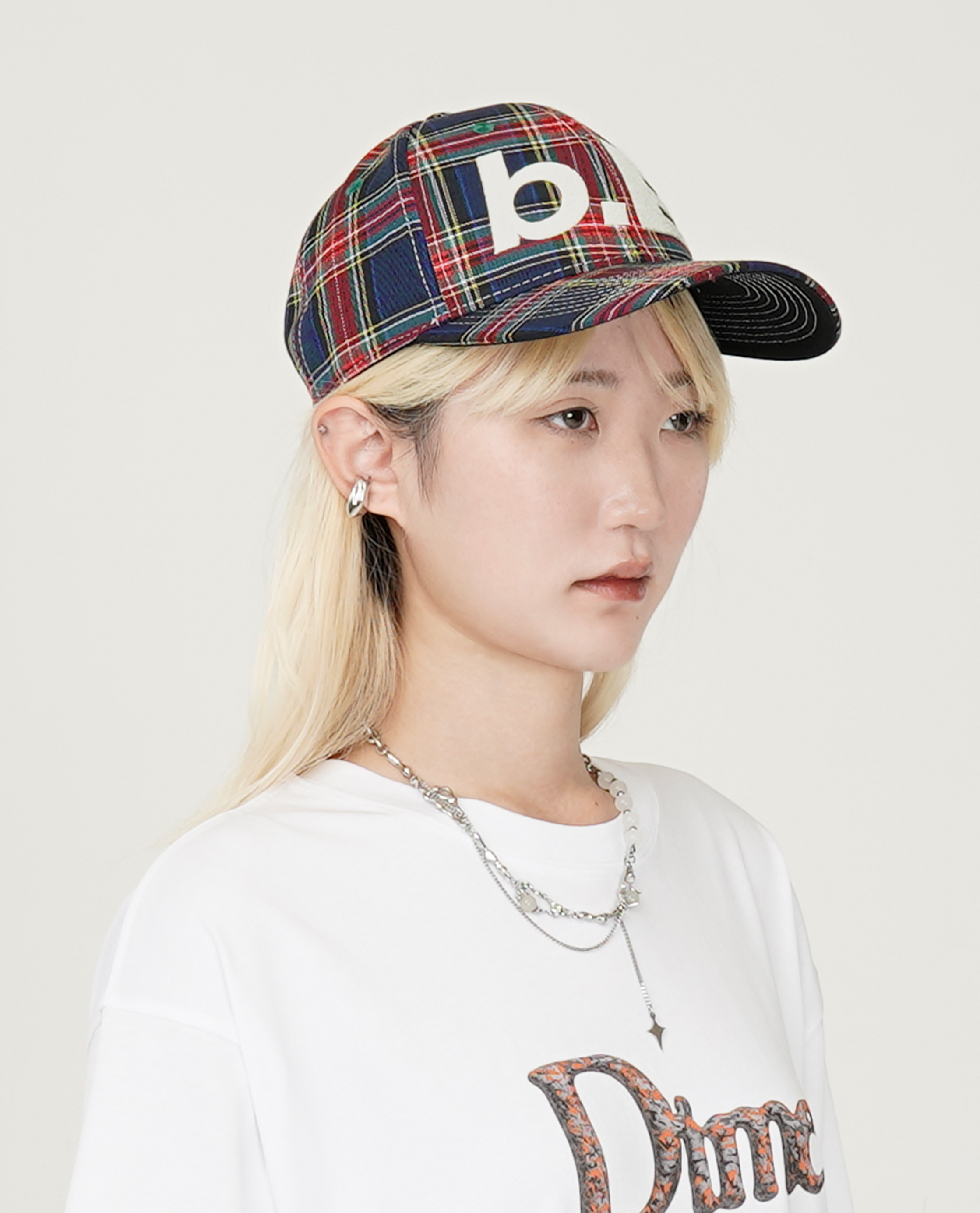 b.Eautiful b.E Hat (Blue Plaid / White) - Collection*13