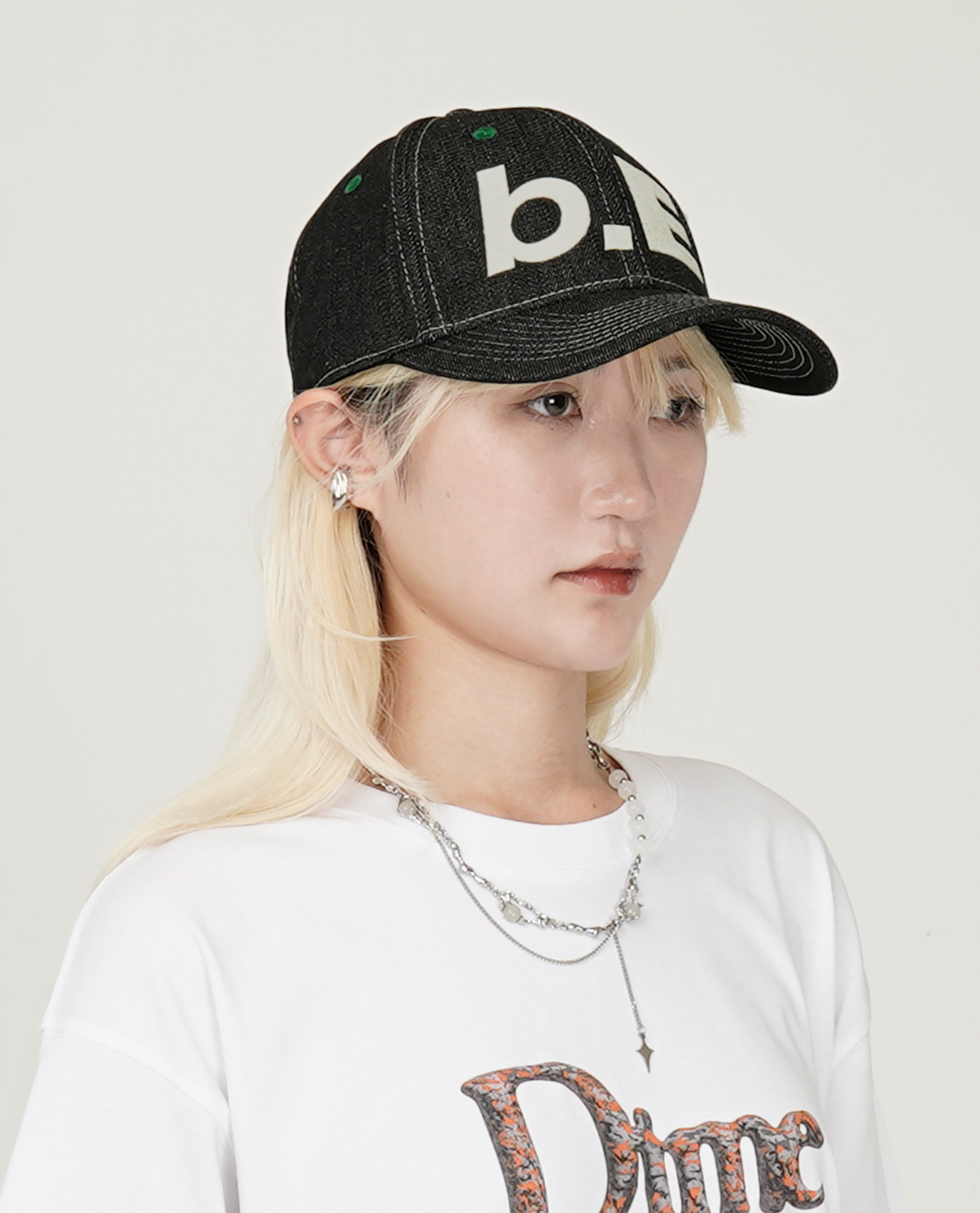 b.Eautiful b.E Hat (Black Denim / Off-White) - Collection*13