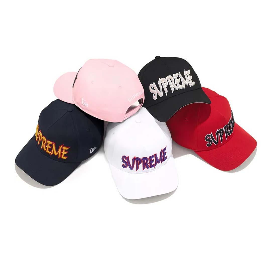 2025AW SUPREME SHARP SPELLOUT NEW ERA 電繡 字體 棒球帽 帽子 現貨 FW25H87