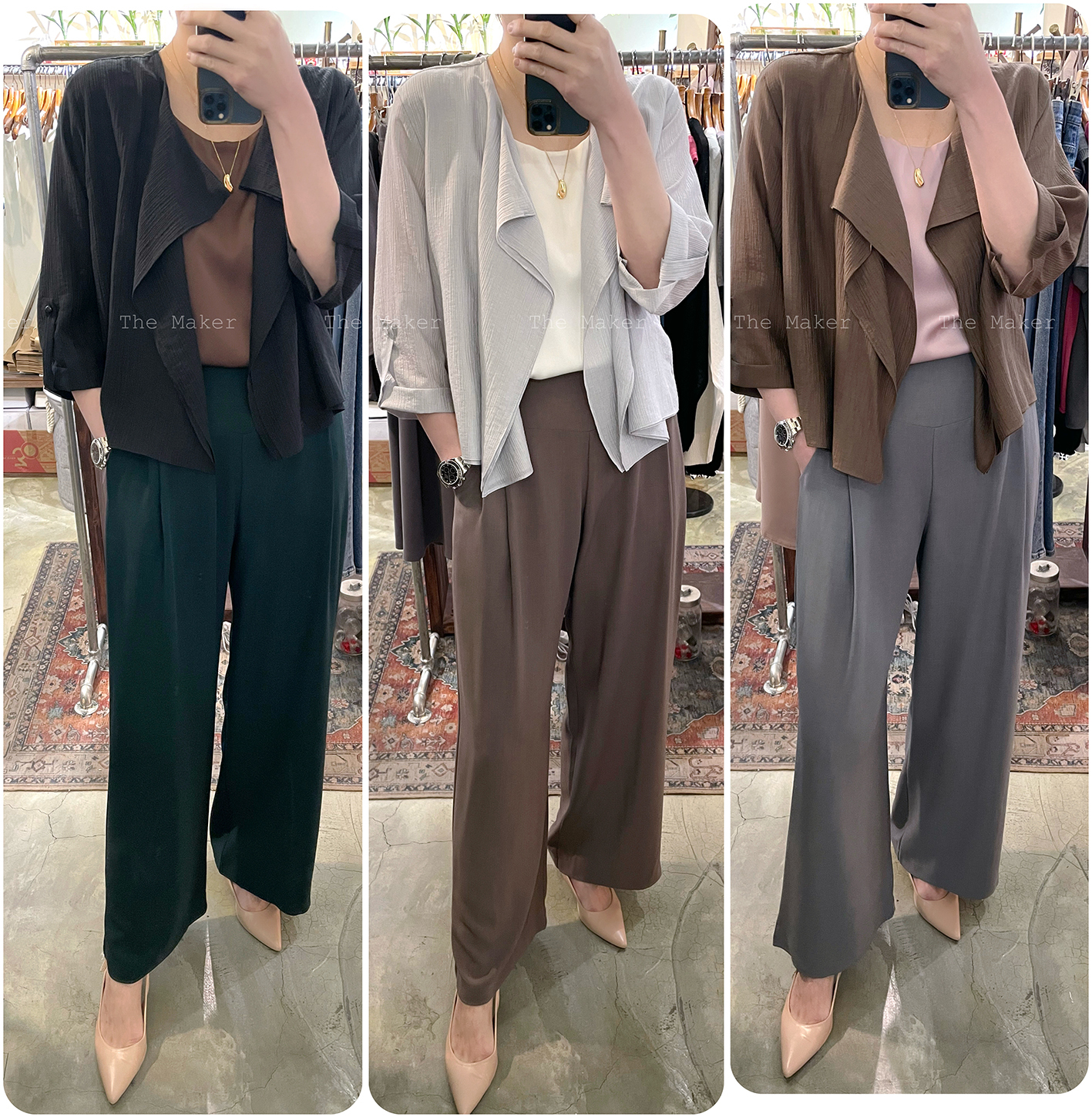 🥇 皇牌彈性腰封闊褲 🥇