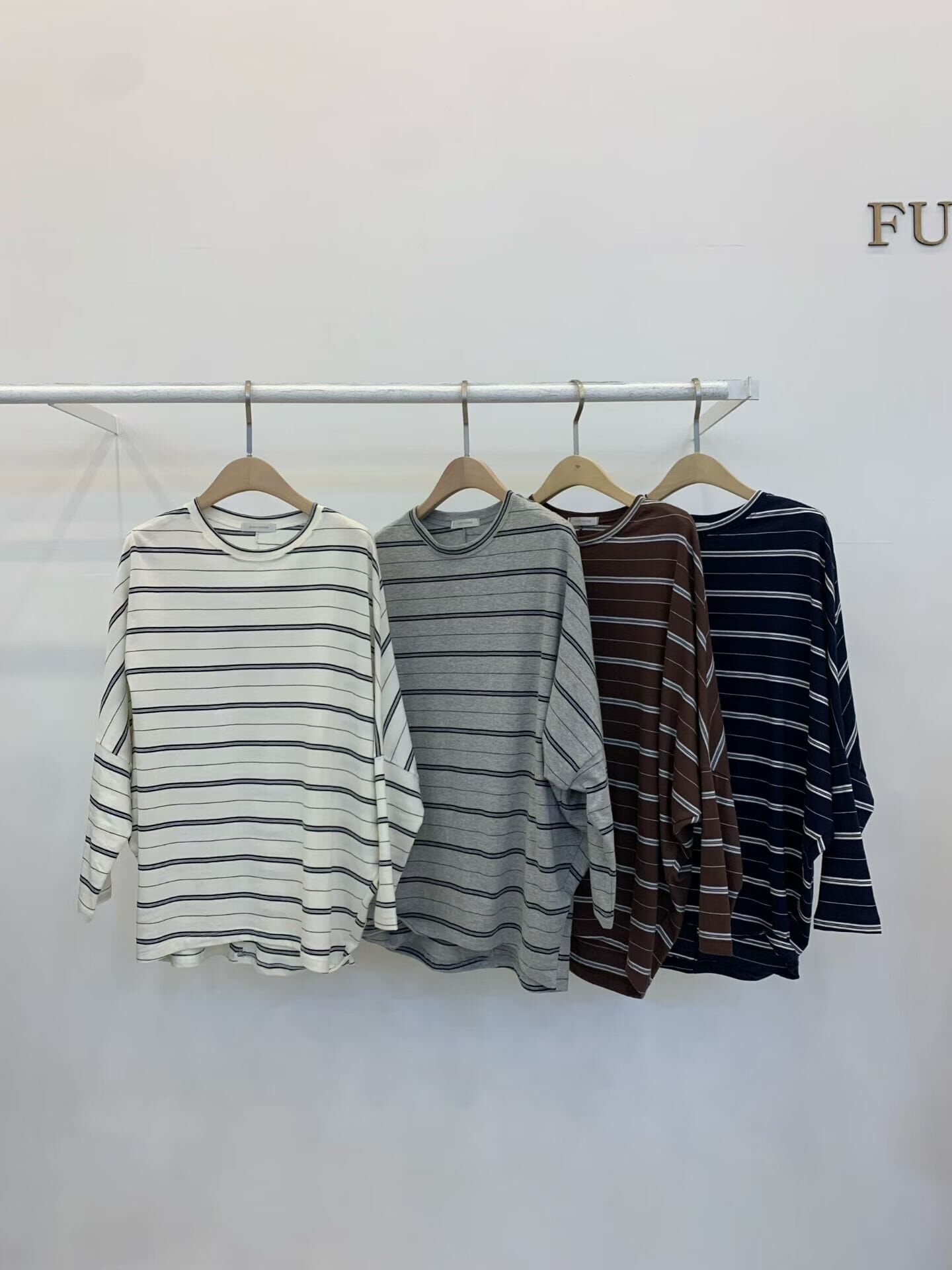 FP5119 飛鼠袖條紋上衣