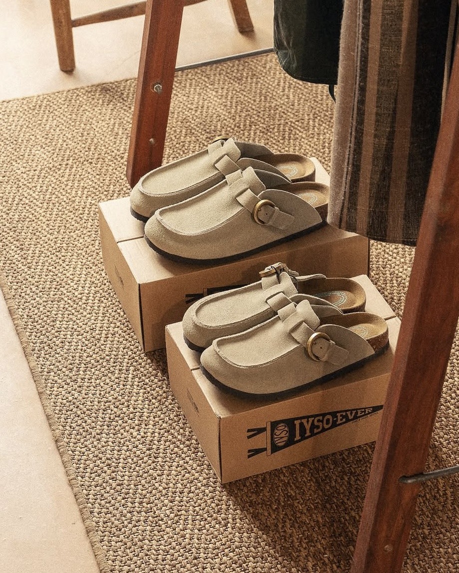 <超帥>韓國 IYSO 樂福 麂皮 EVA底 勃肯 2色