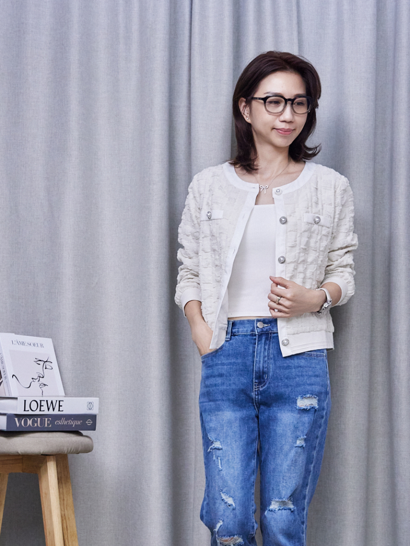 讓整體穿搭立顯精緻的小香風氣質外套