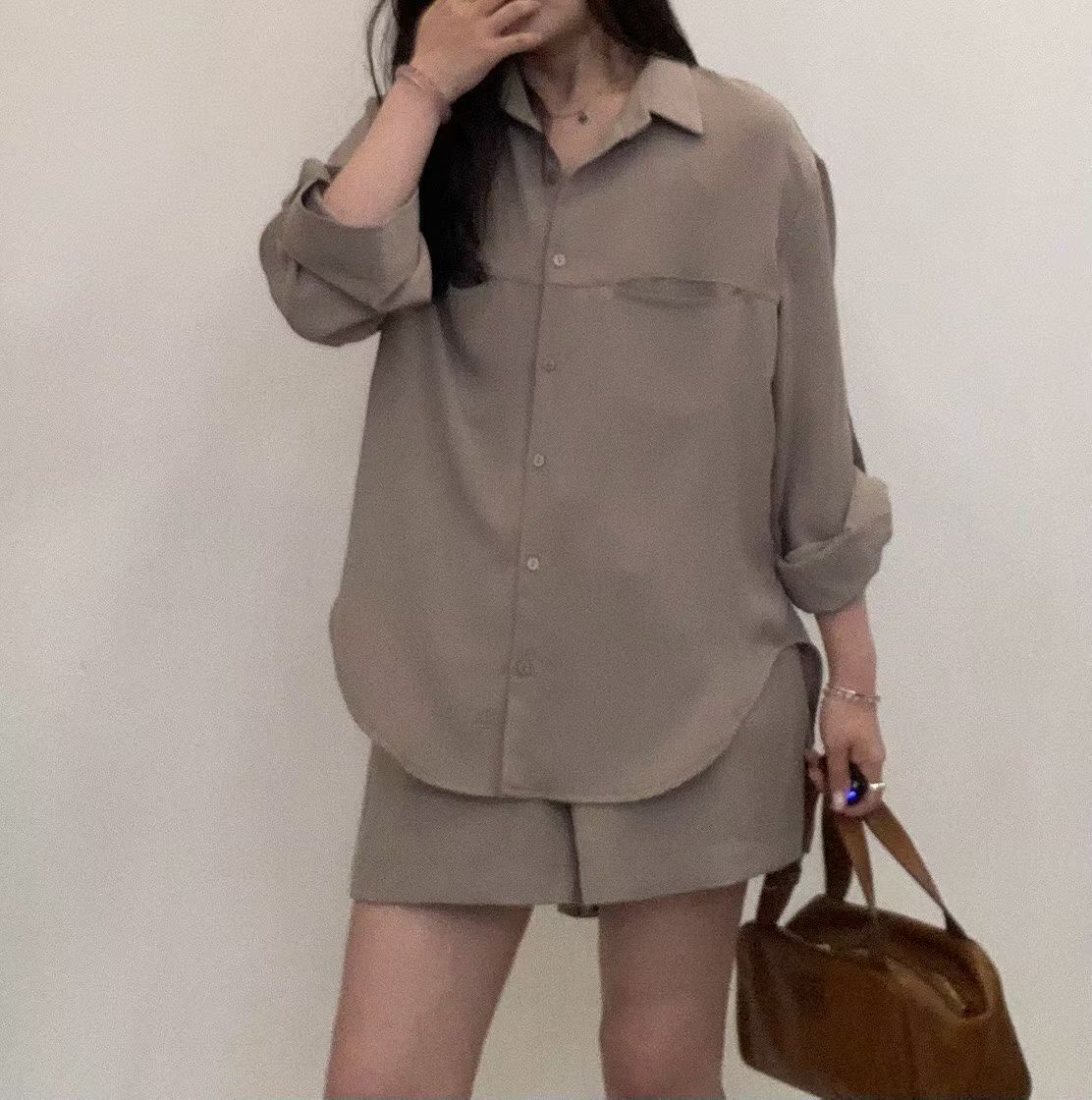 FP5121 雙口袋反摺袖襯衫