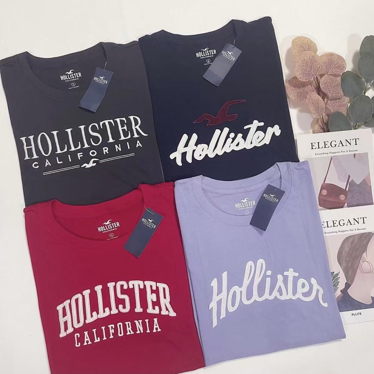 女裝款HOLLISTER MIDDLE LOGO TEE
