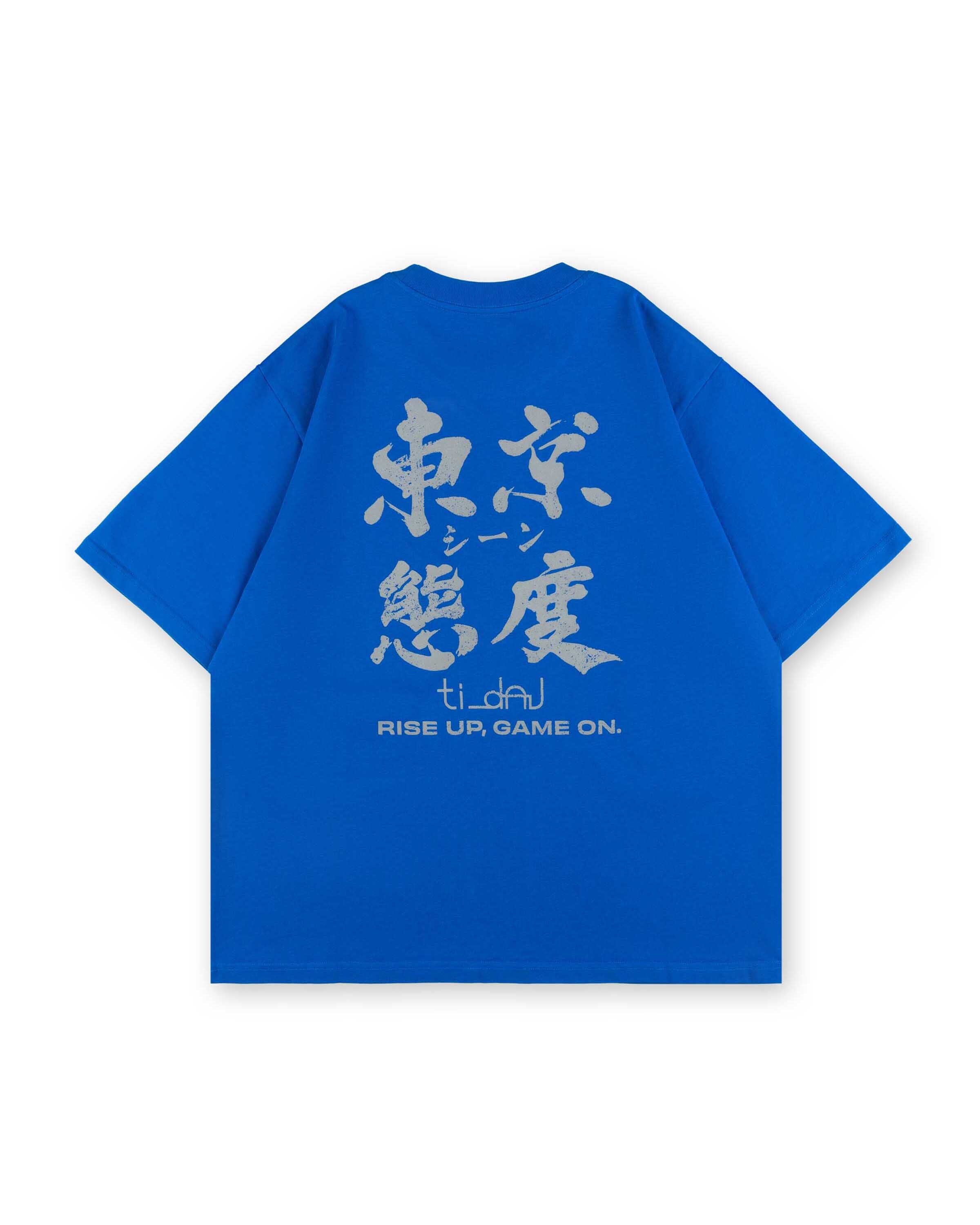 TOKYO TIDAL 3M TEE // BLU_SILVER