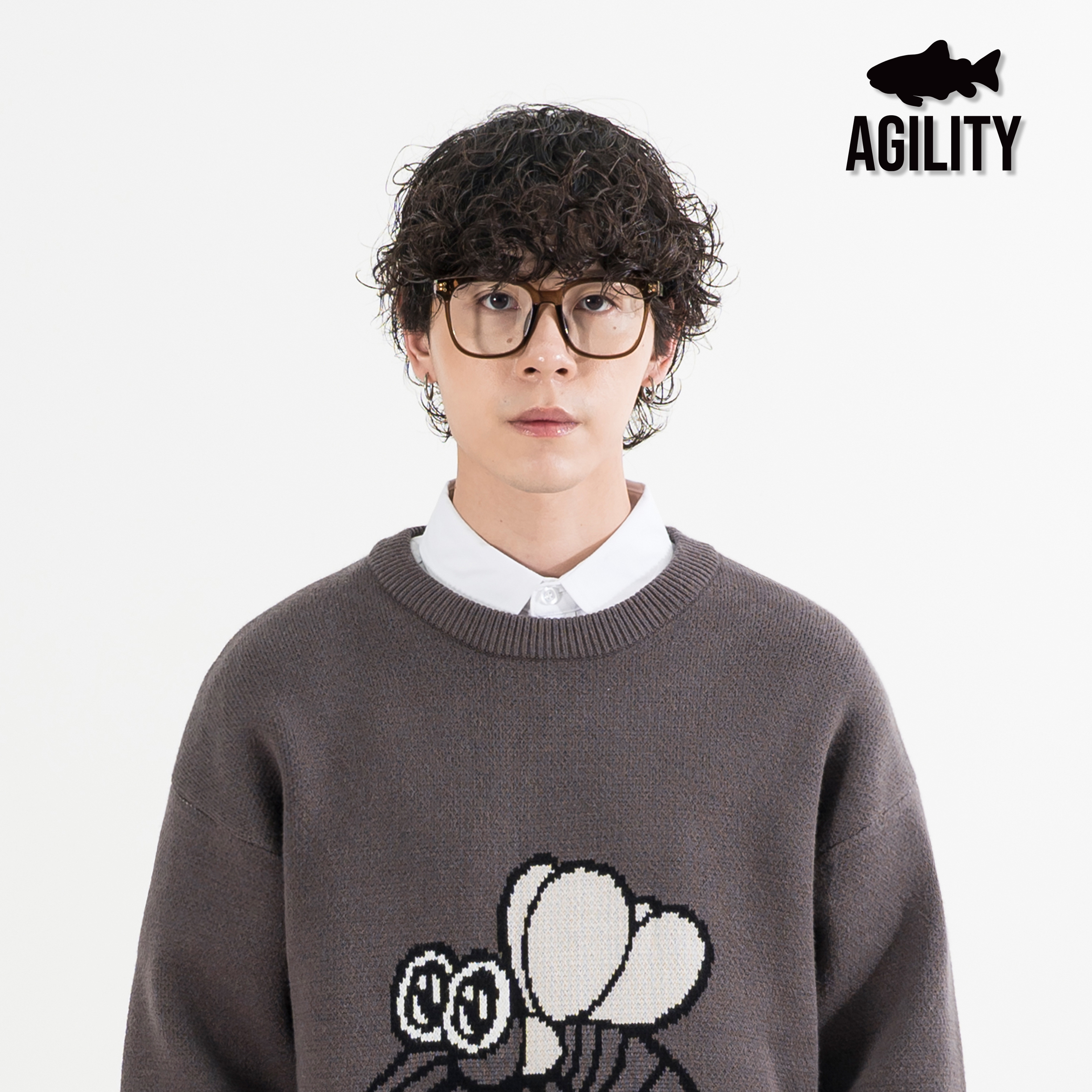 AGILITY Glasses / "GRID" 方形 黑框眼鏡 [A-G1]