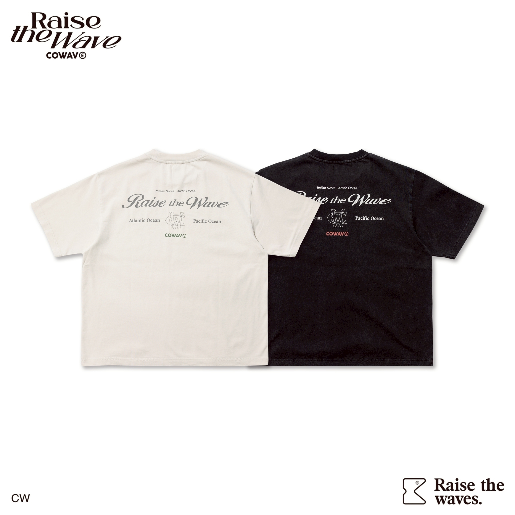 COWAVE® 2025 Fall & Winter Wash Slogan Font Tee