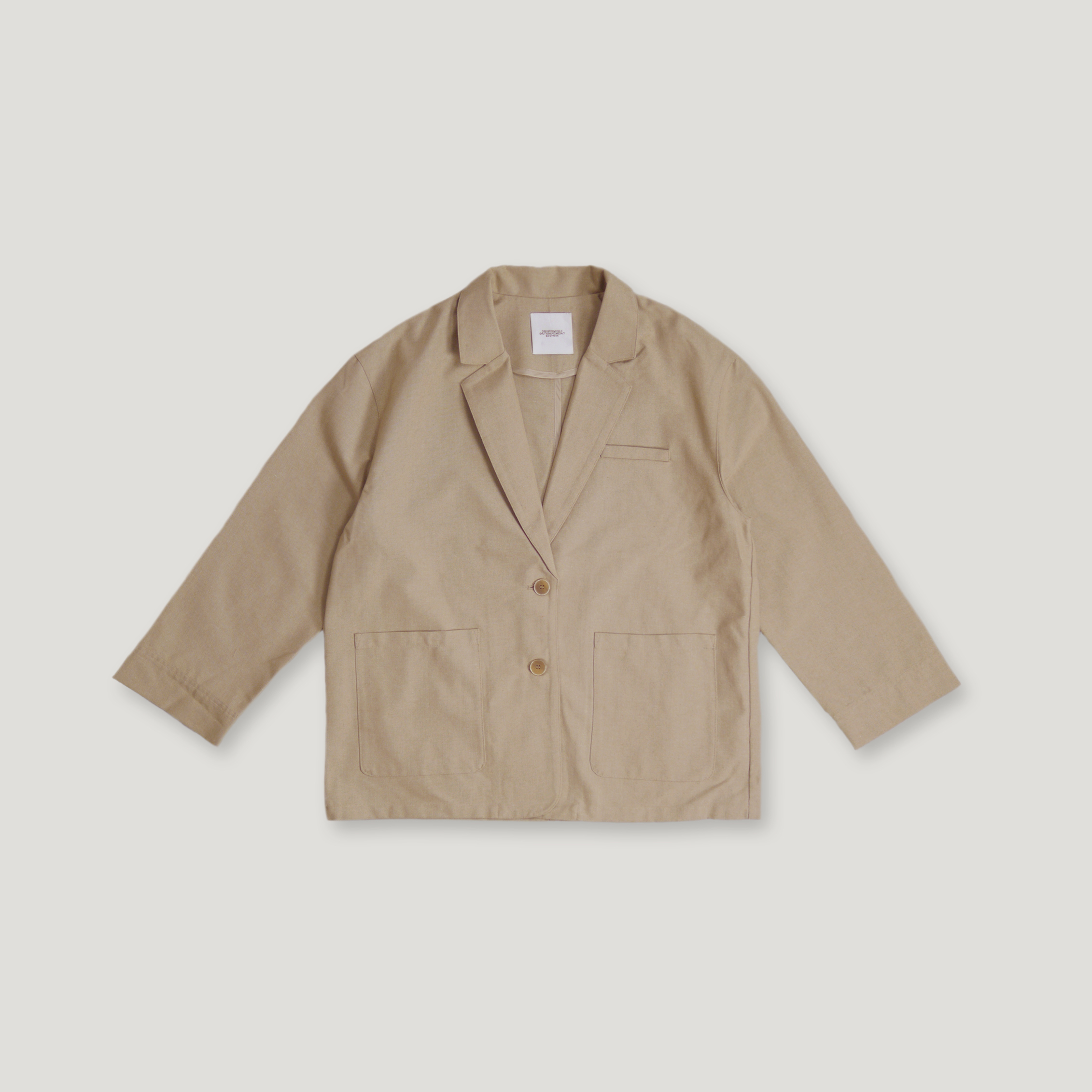 J.P.L. 落肩亞麻棉西裝外套