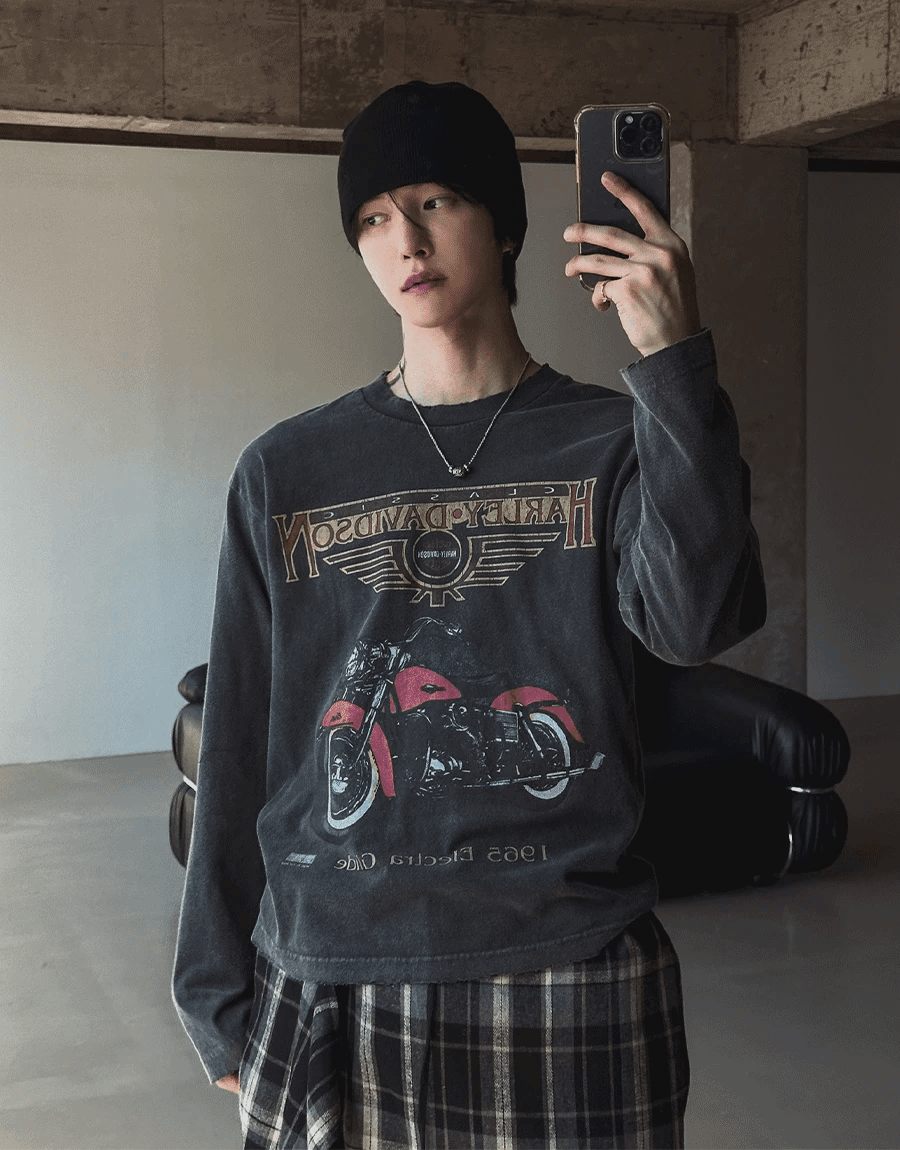 Harley 著色長袖上衣