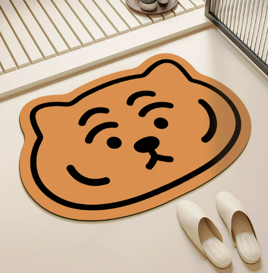 《6303》線條老虎浴室地墊((硅藻泥))